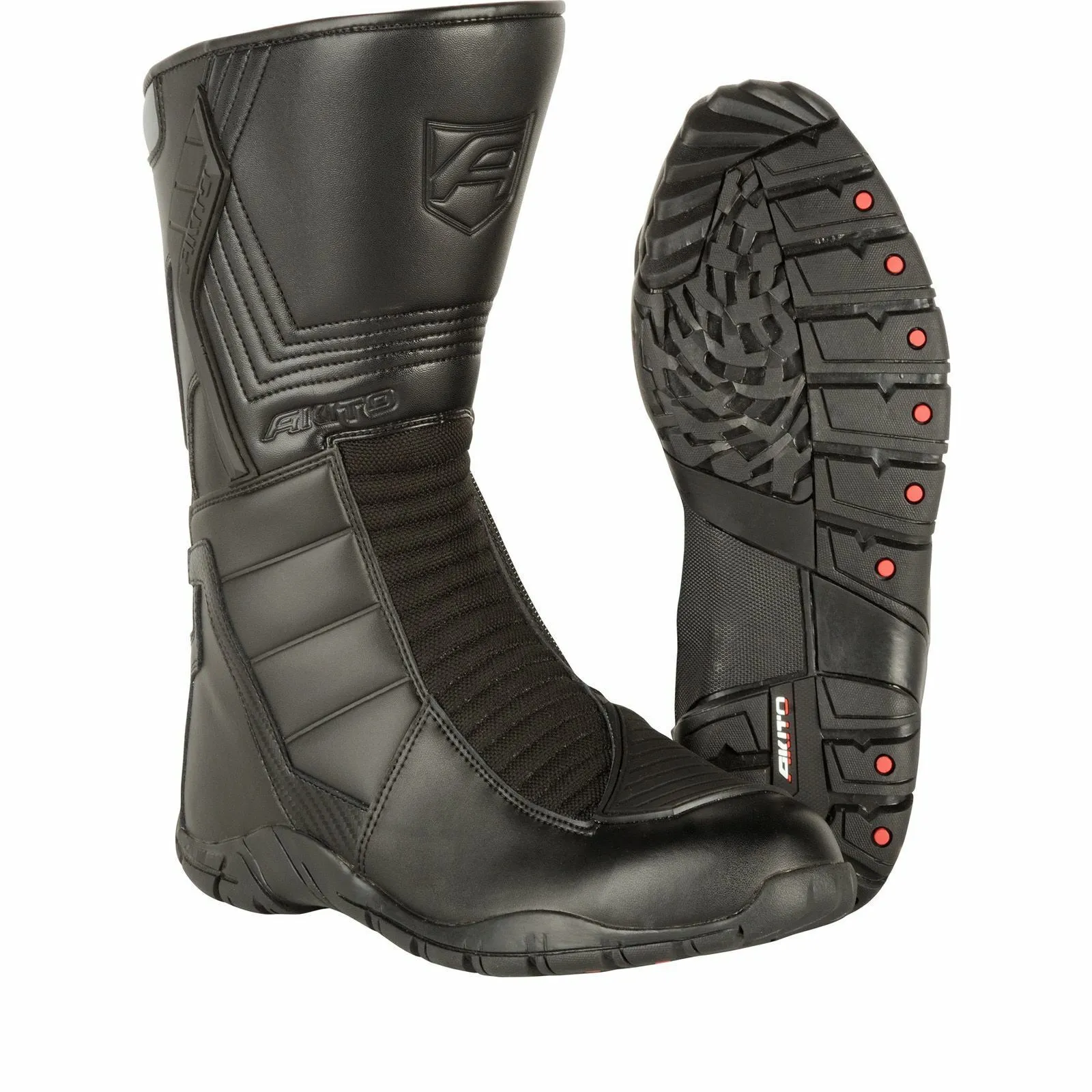 Akito Stealth Touring Waterproof Urban Leather Boots - Black