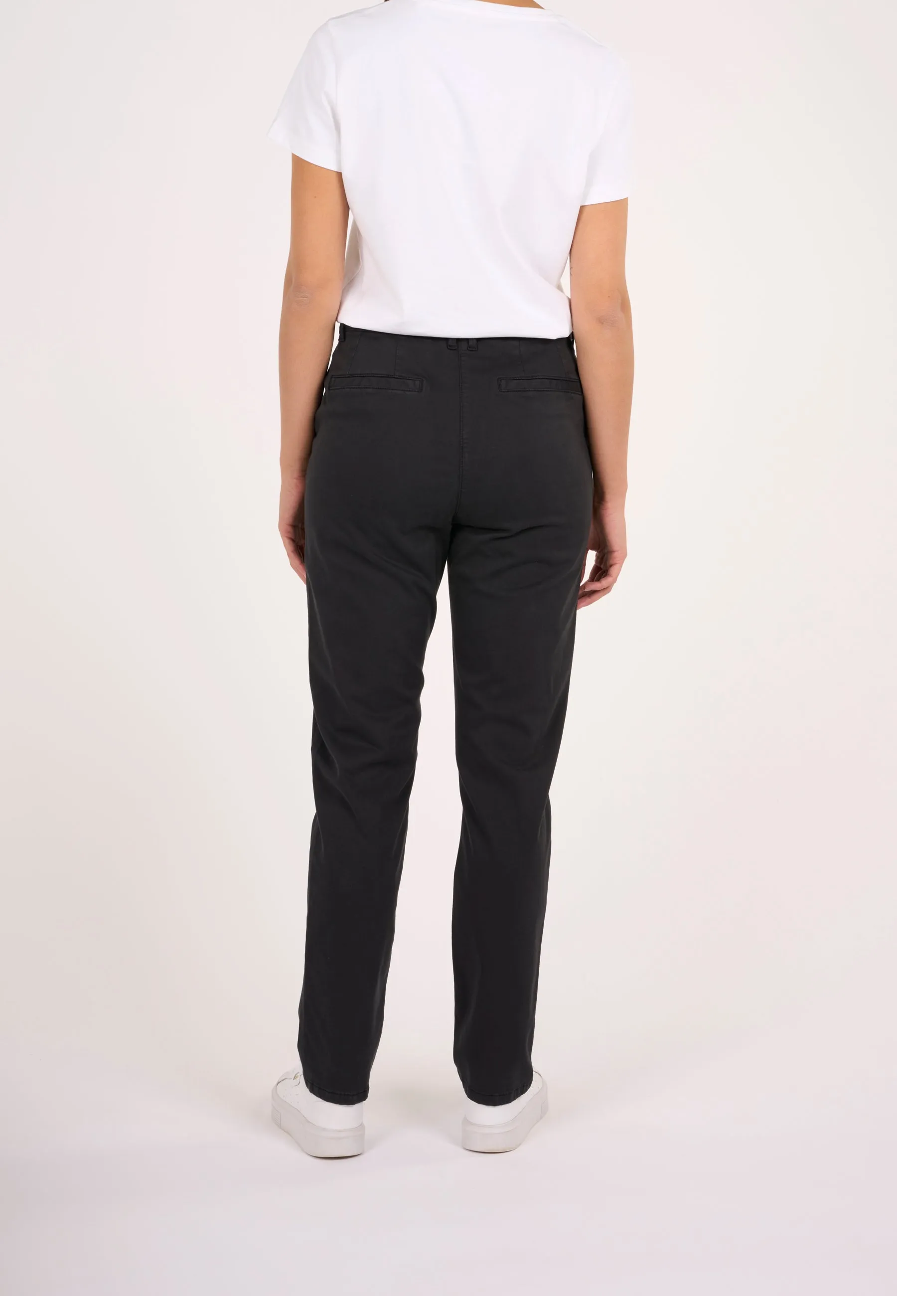 ALMA slim twill chino - Black Jet