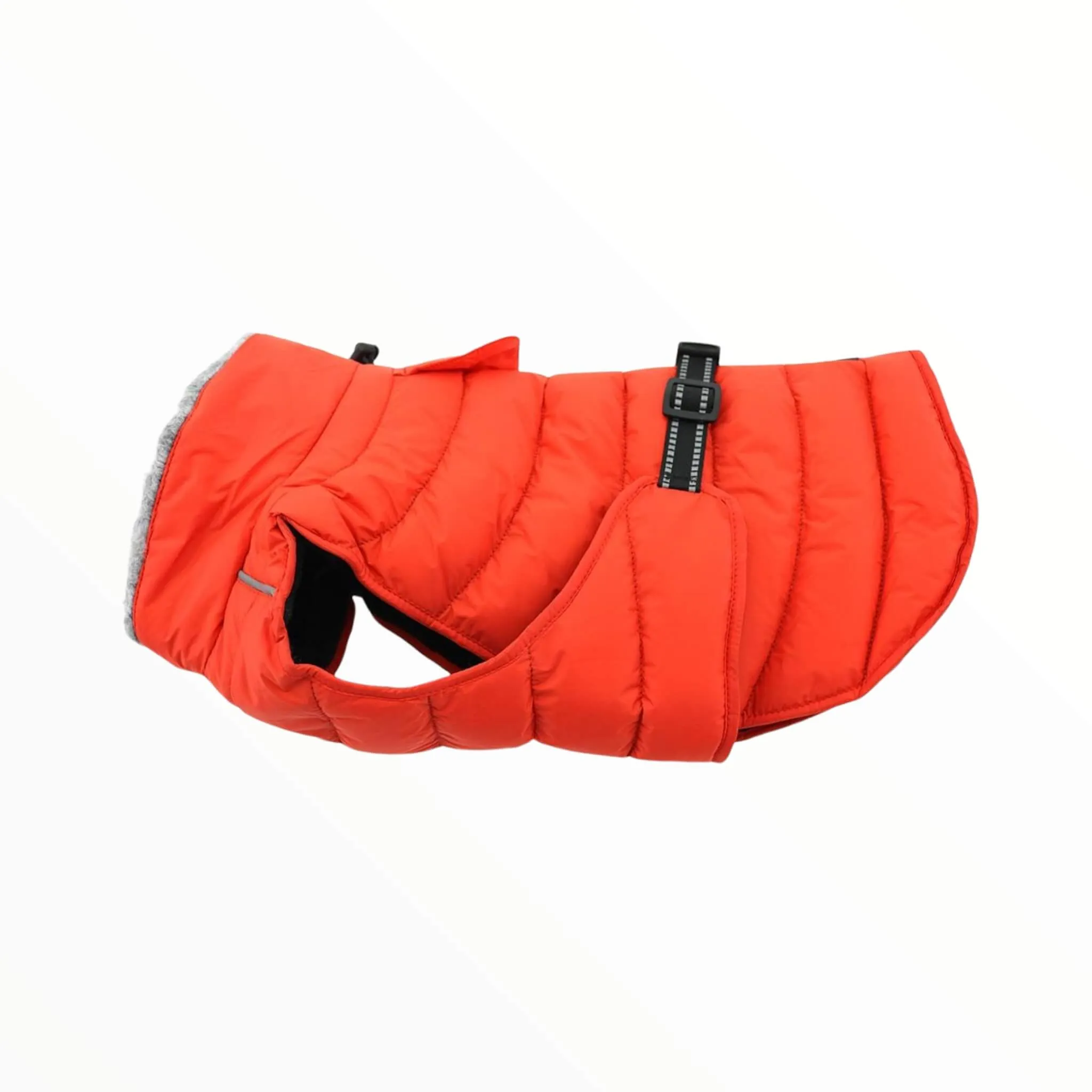 Alpine Extreme Weather Puffer Dog Coat - Orange