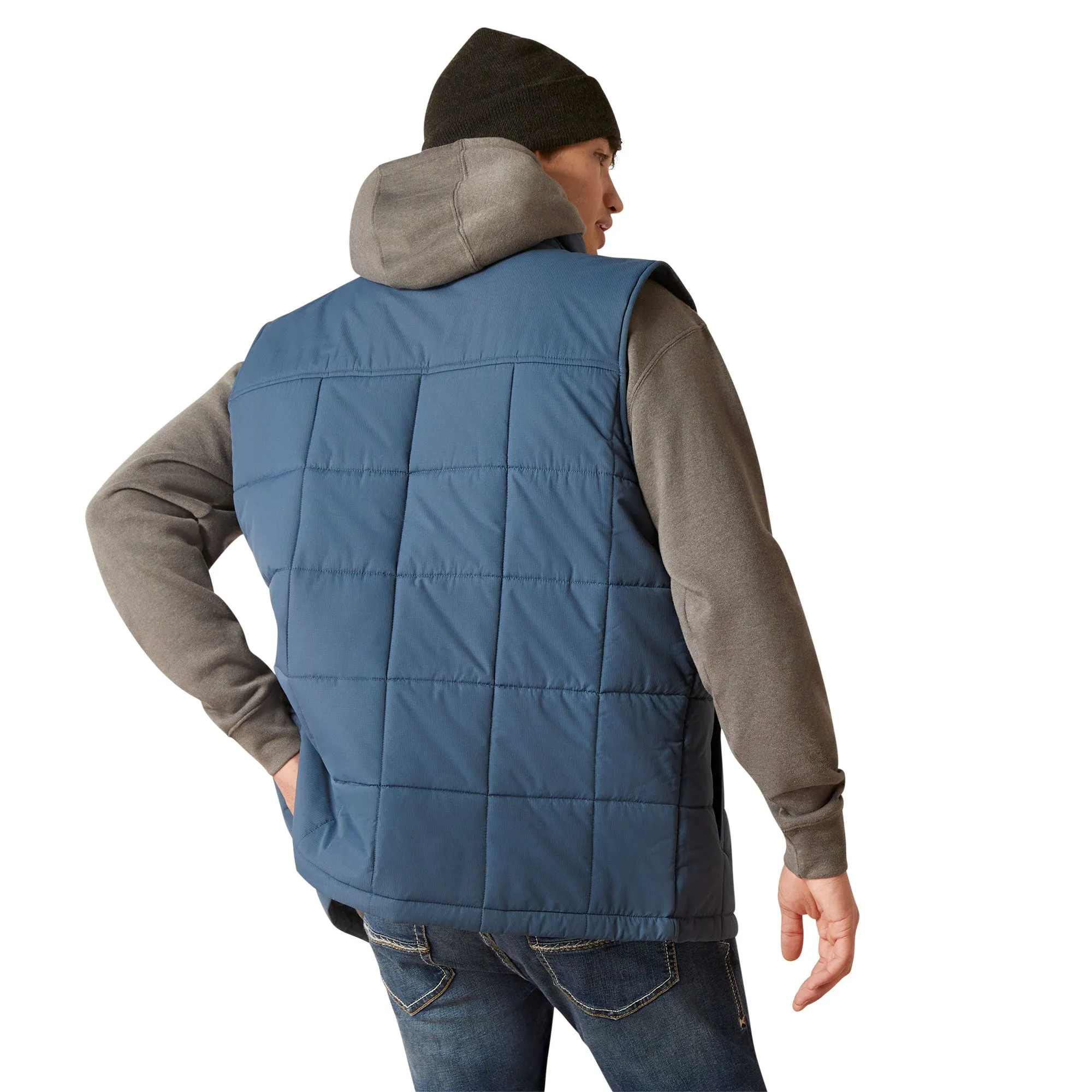 Ariat Men's Crius Insulated Steely Blue Vest 10046735