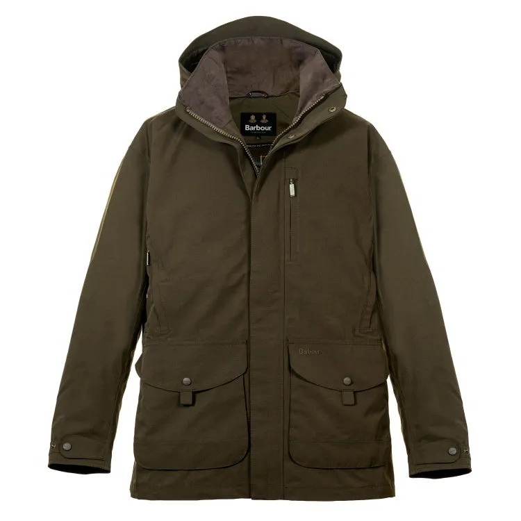 Barbour Sporting Berwick Waterproof Jacket - Dark Olive Green