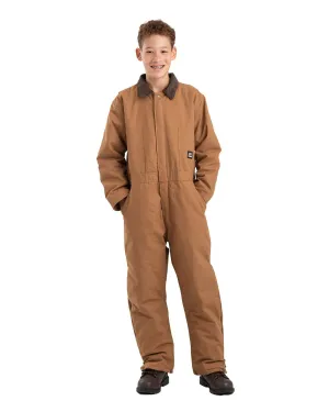 Berne Apparel Unisex Softstone Insulated Brown Duck 100% Cotton Work Coverall