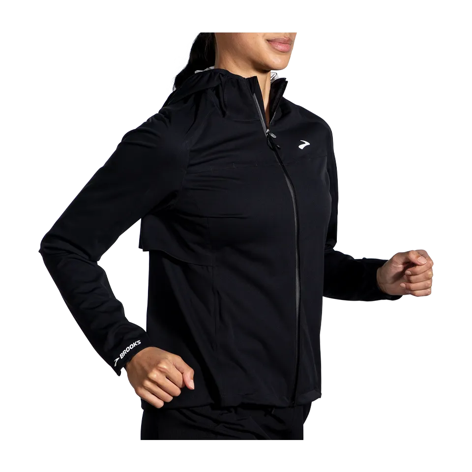 Brooks Women's High Point Waterproof Jacket Black