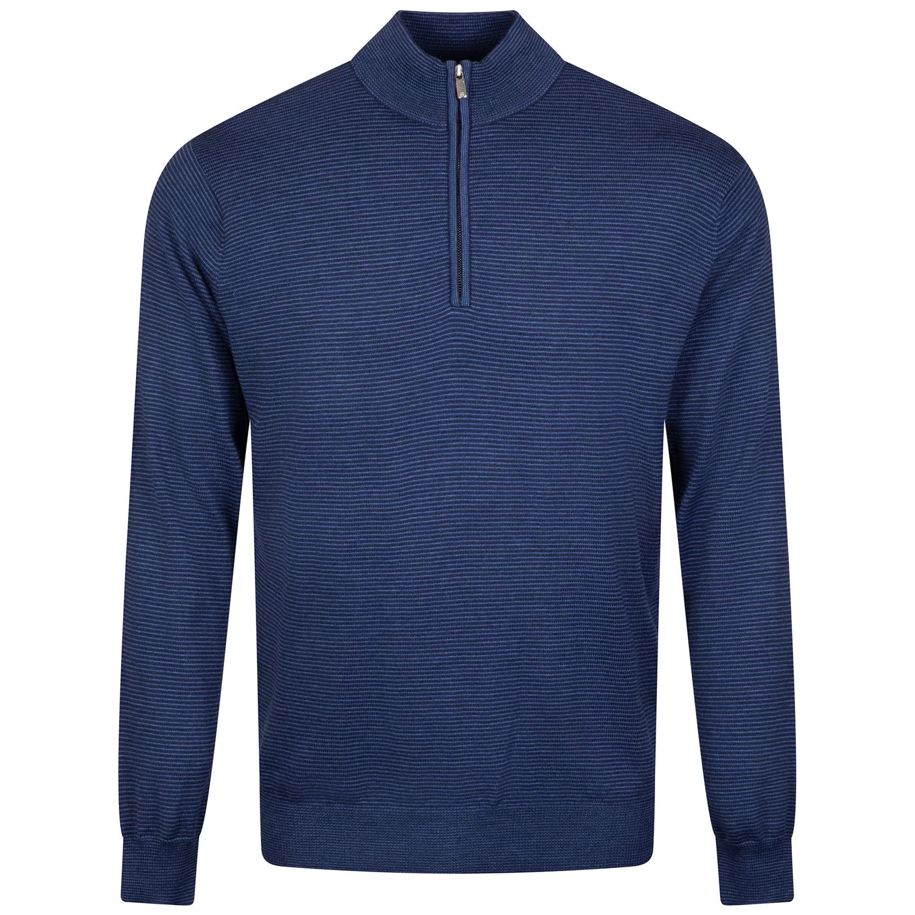 Canton Stripe Quarter Zip Mid Layer Navy - AW24