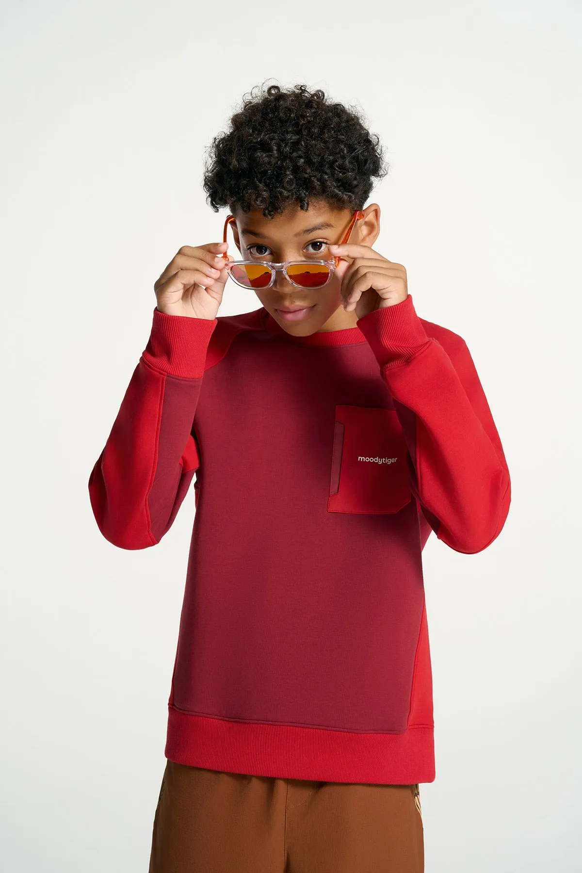 Colour Blocking Neoprene Pullover