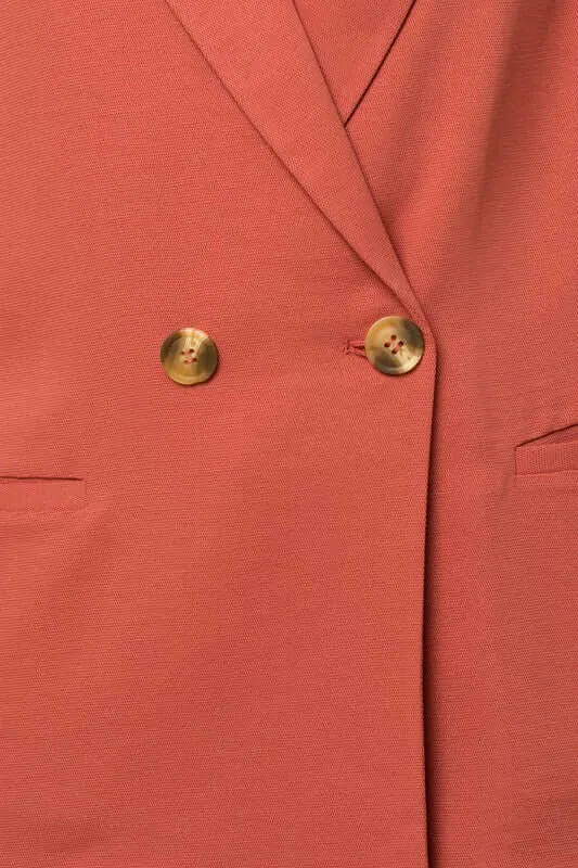 Coral Double Breasted Smart Blazer