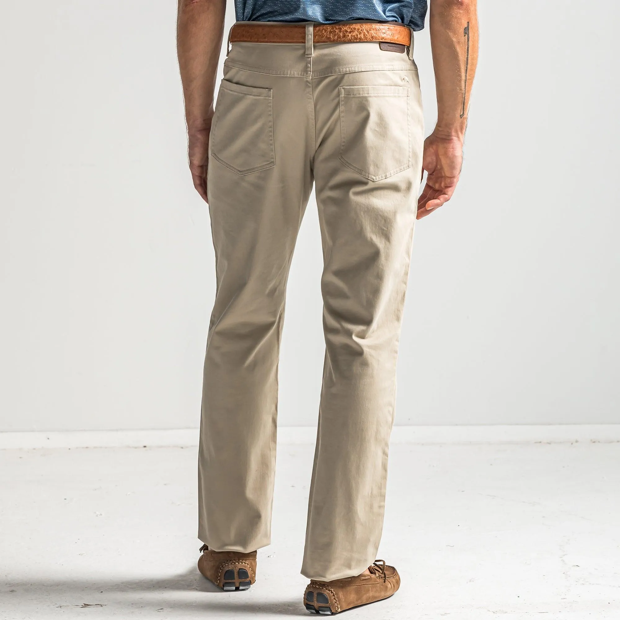 Flex Five Pocket Stretch Pant Tan