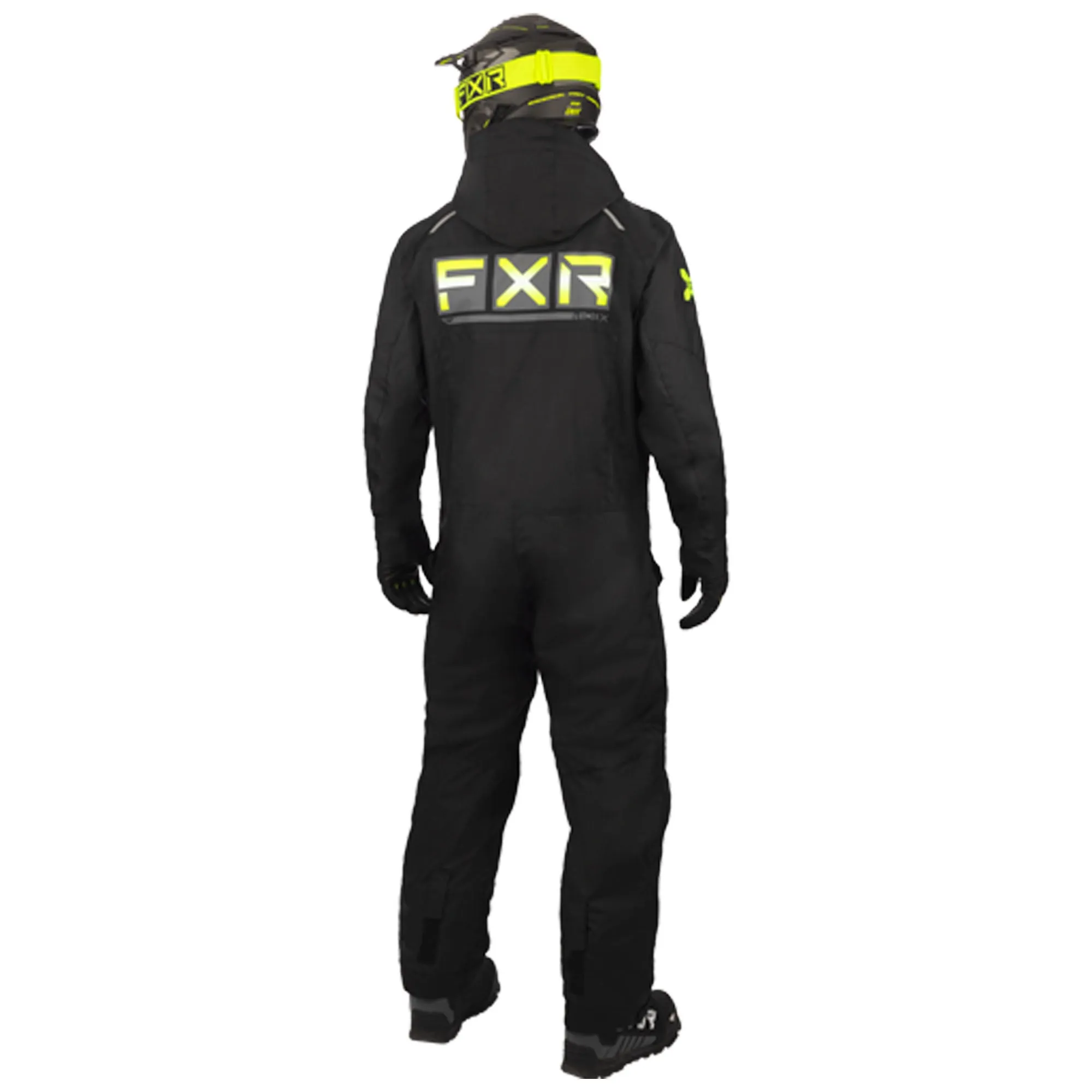 FXR Mens Recruit Lite Snowmobile Monosuit Black/HiVis