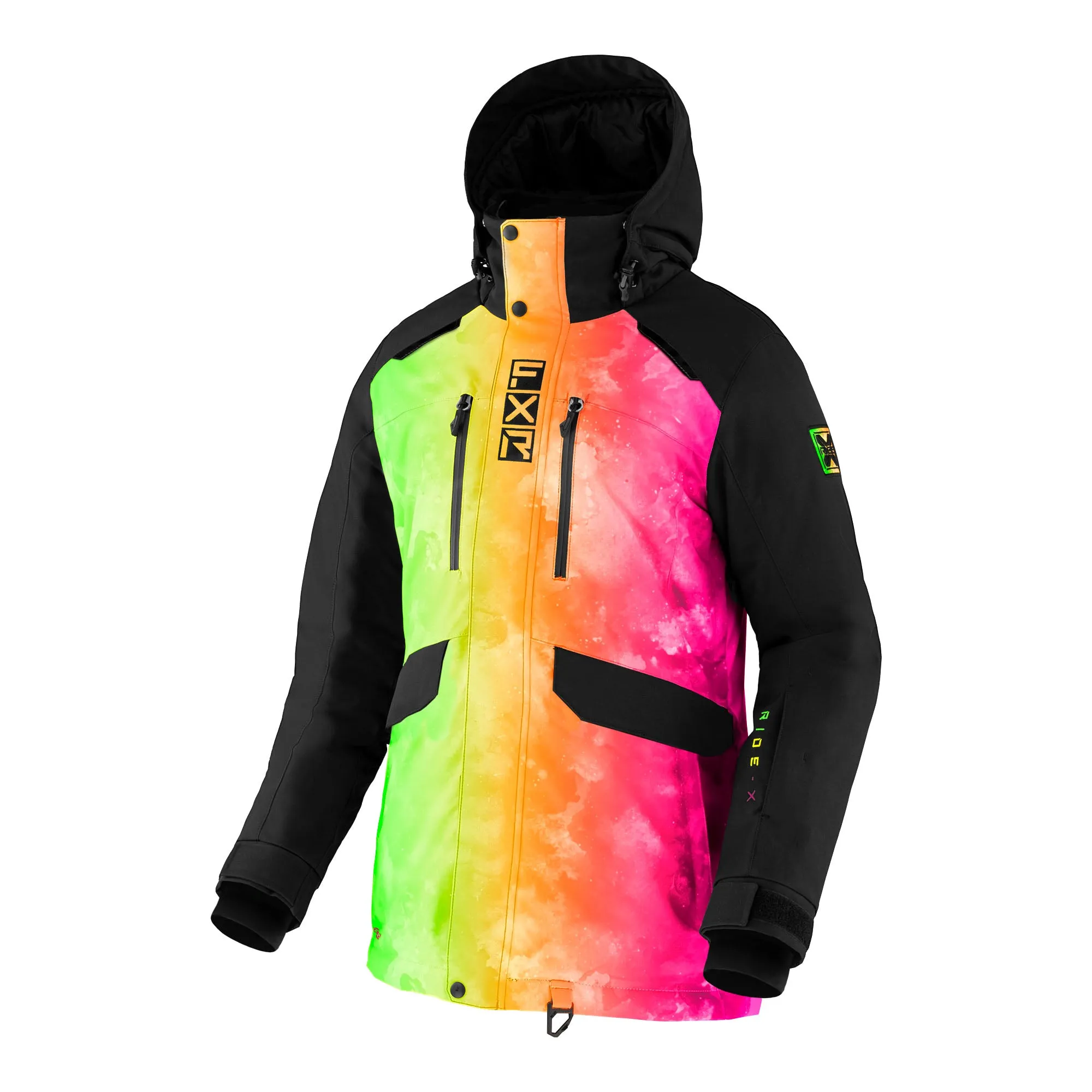 FXR Womens Aerial Snowmobile Jacket Sherbert Ink/Black