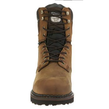 Georgia Men's 8" Brookville Steel Toe Waterproof Work Boot - Brown G9334