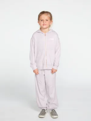 Girls Lived In Lounge Zip Fleece - Lavender