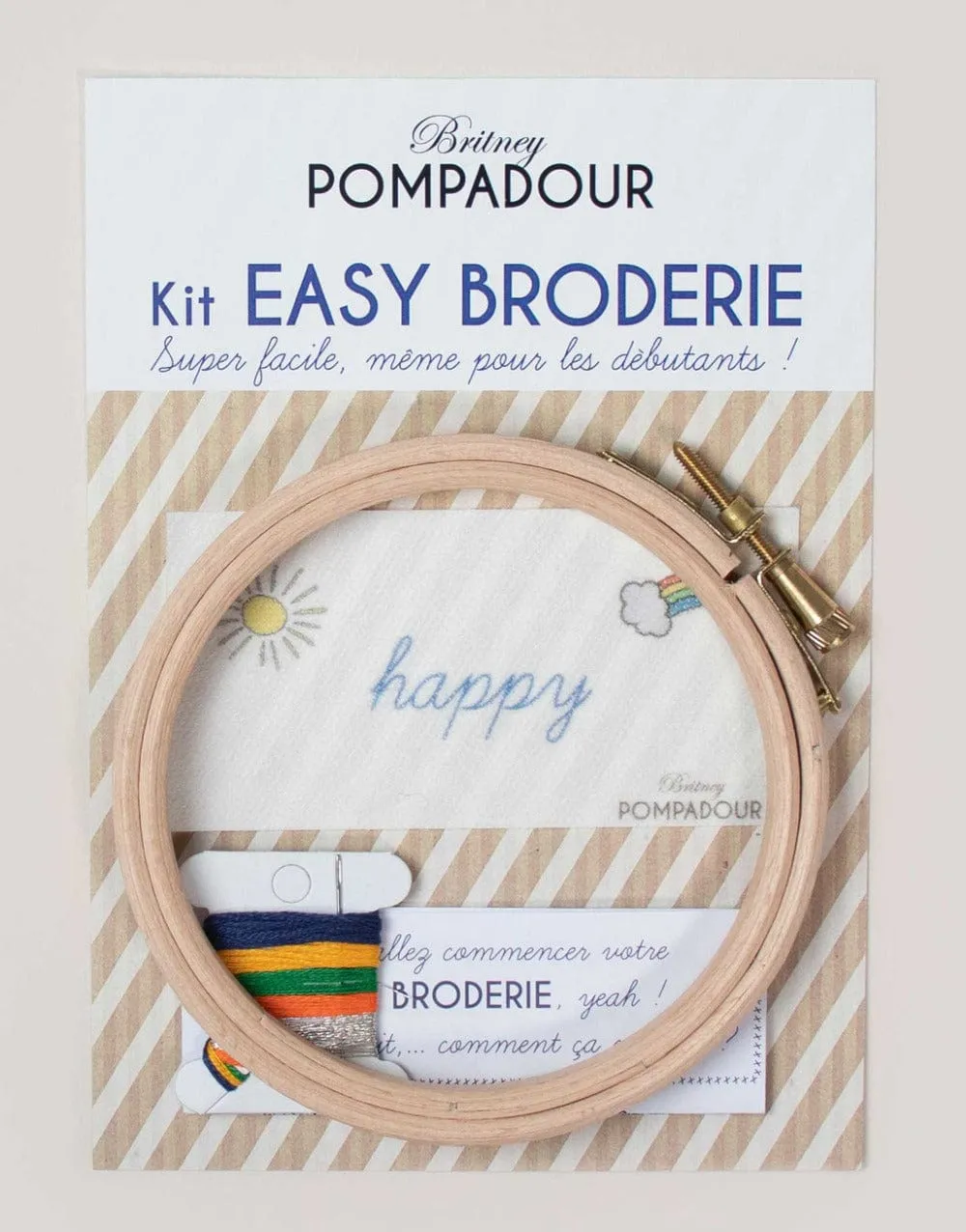 Happy Embroidery Kit, Britney Pompadour