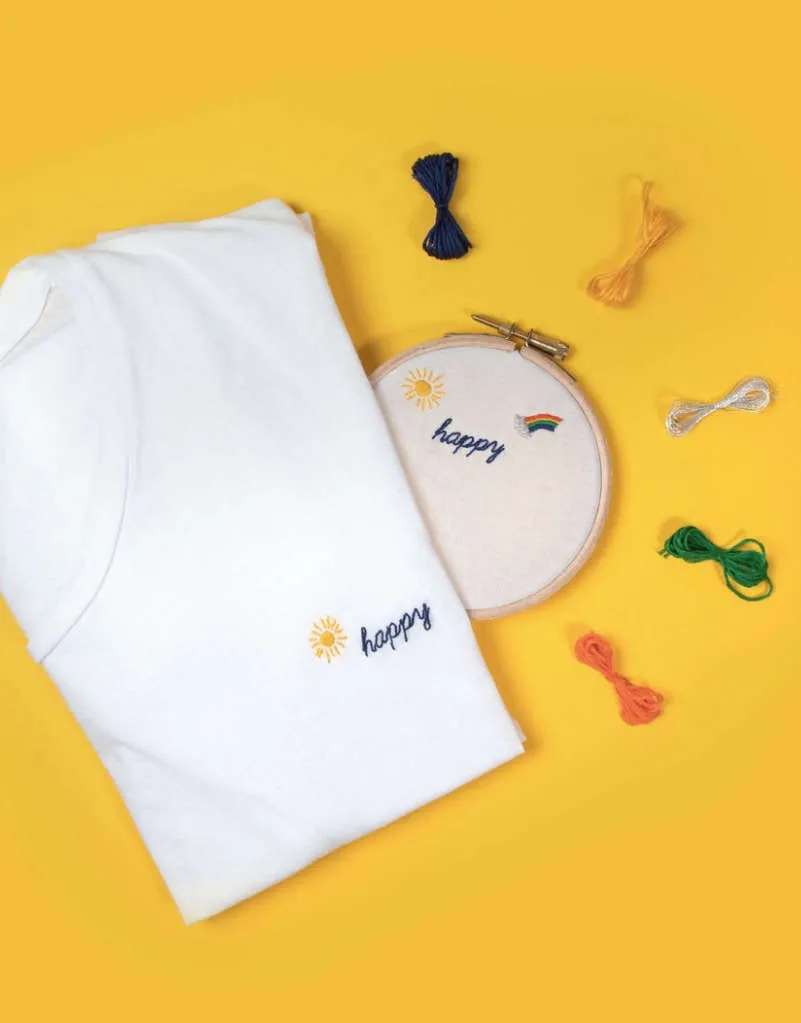 Happy Embroidery Kit, Britney Pompadour