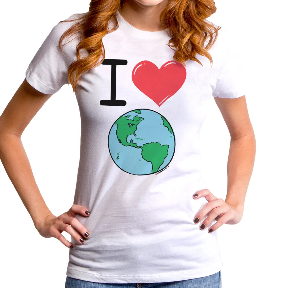 I Heart The Earth Women's T-Shirt