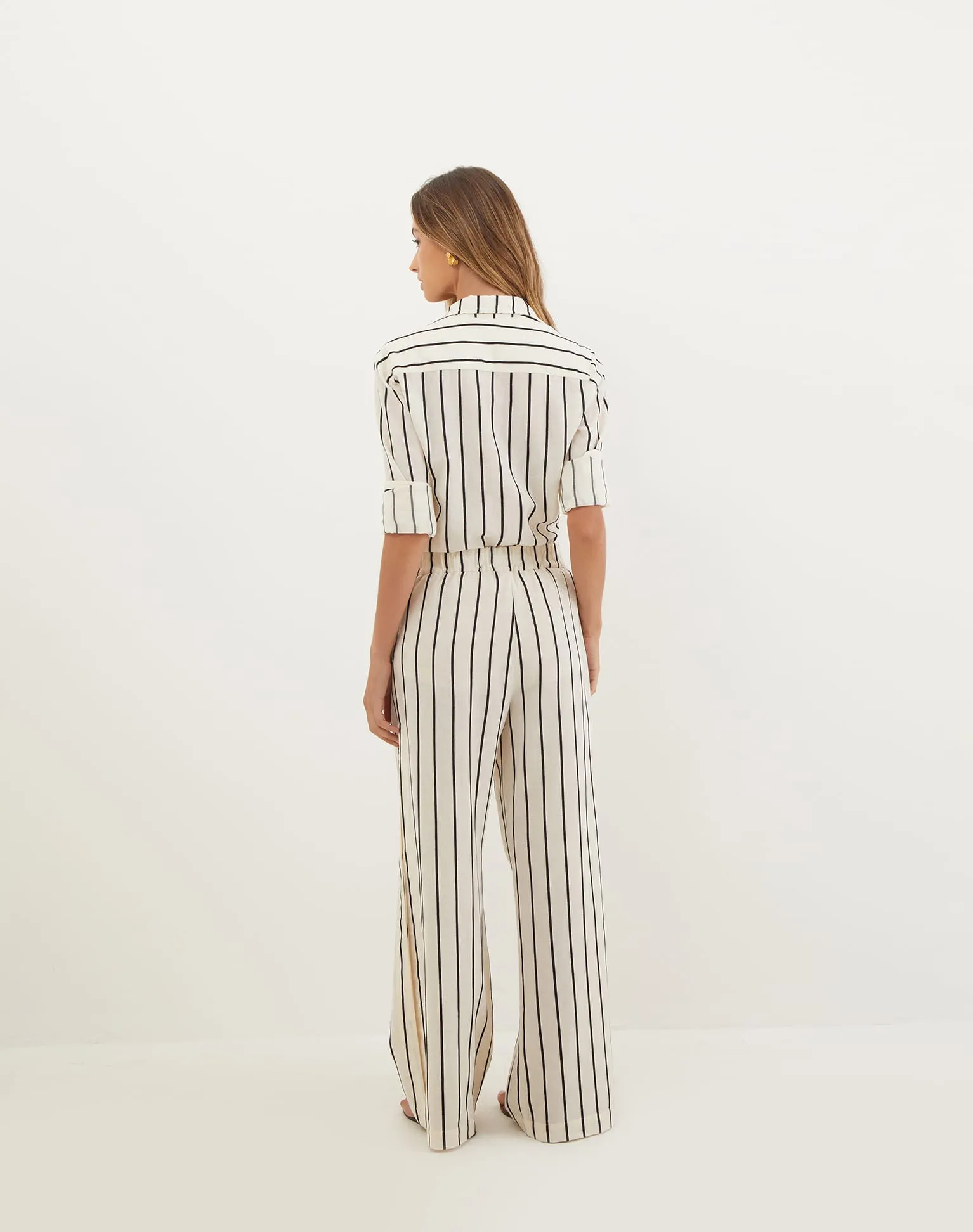 Karine Wide Leg Pants - Serpentine