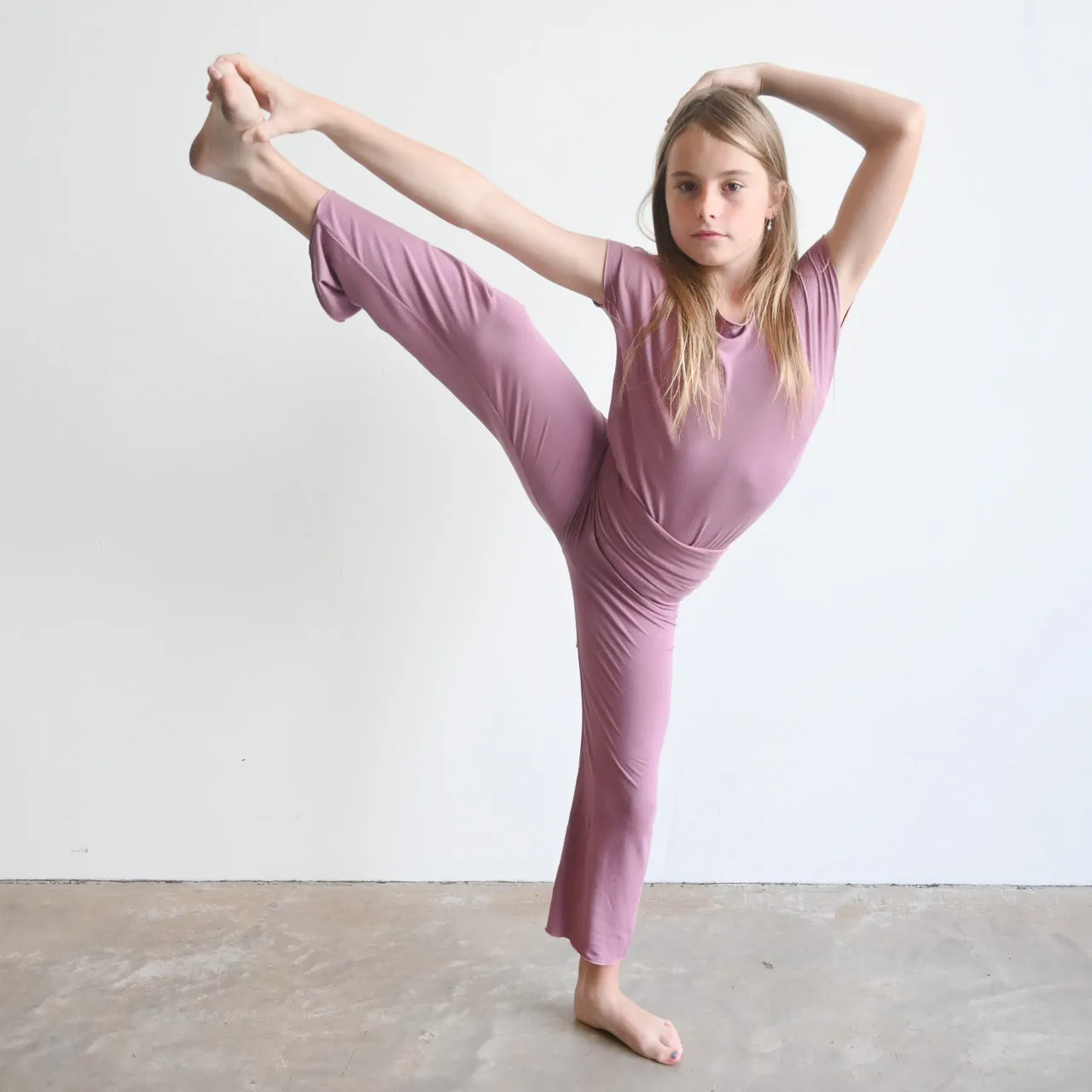 Kid's Bamboo Yoga Pants - 4 years to Tween by KOBOMO Bamboo