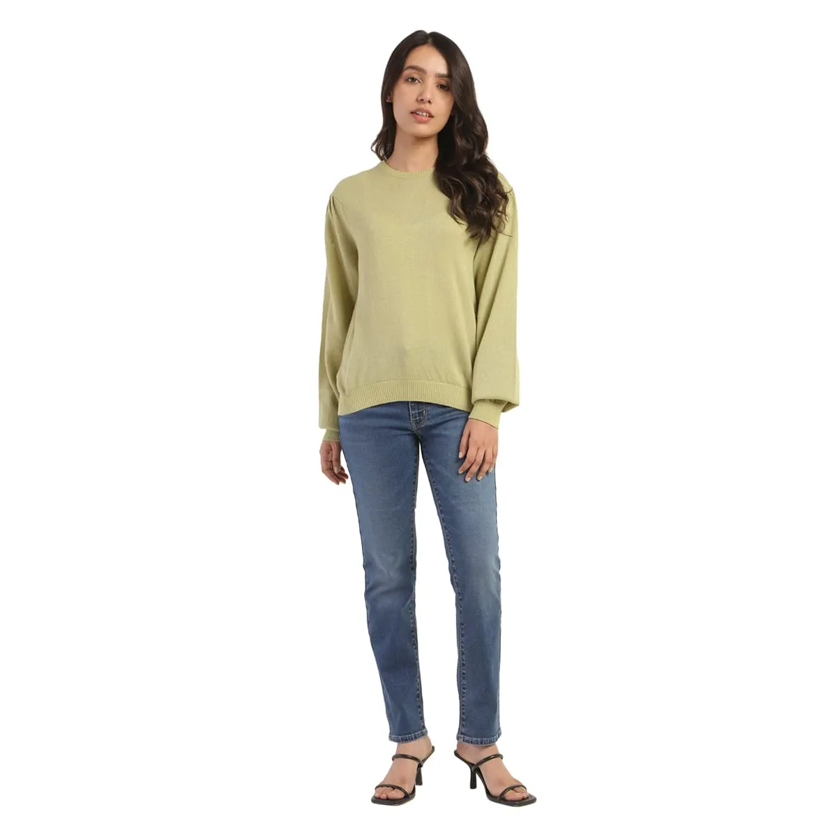 Levi's Women's Cotton Blend Casual Sweater (A3923-0001_Green