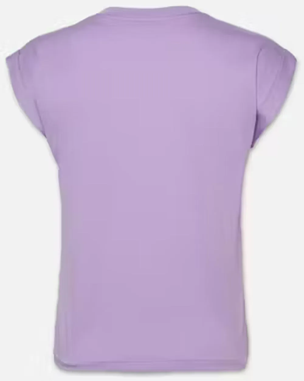 Lilac Easy V Neck Tee