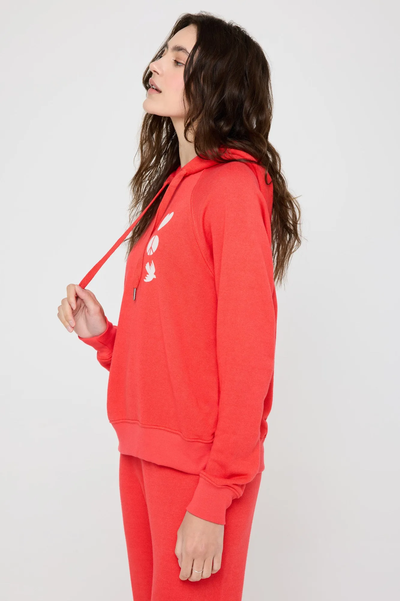 Love Heart Harper Crop Hoodie