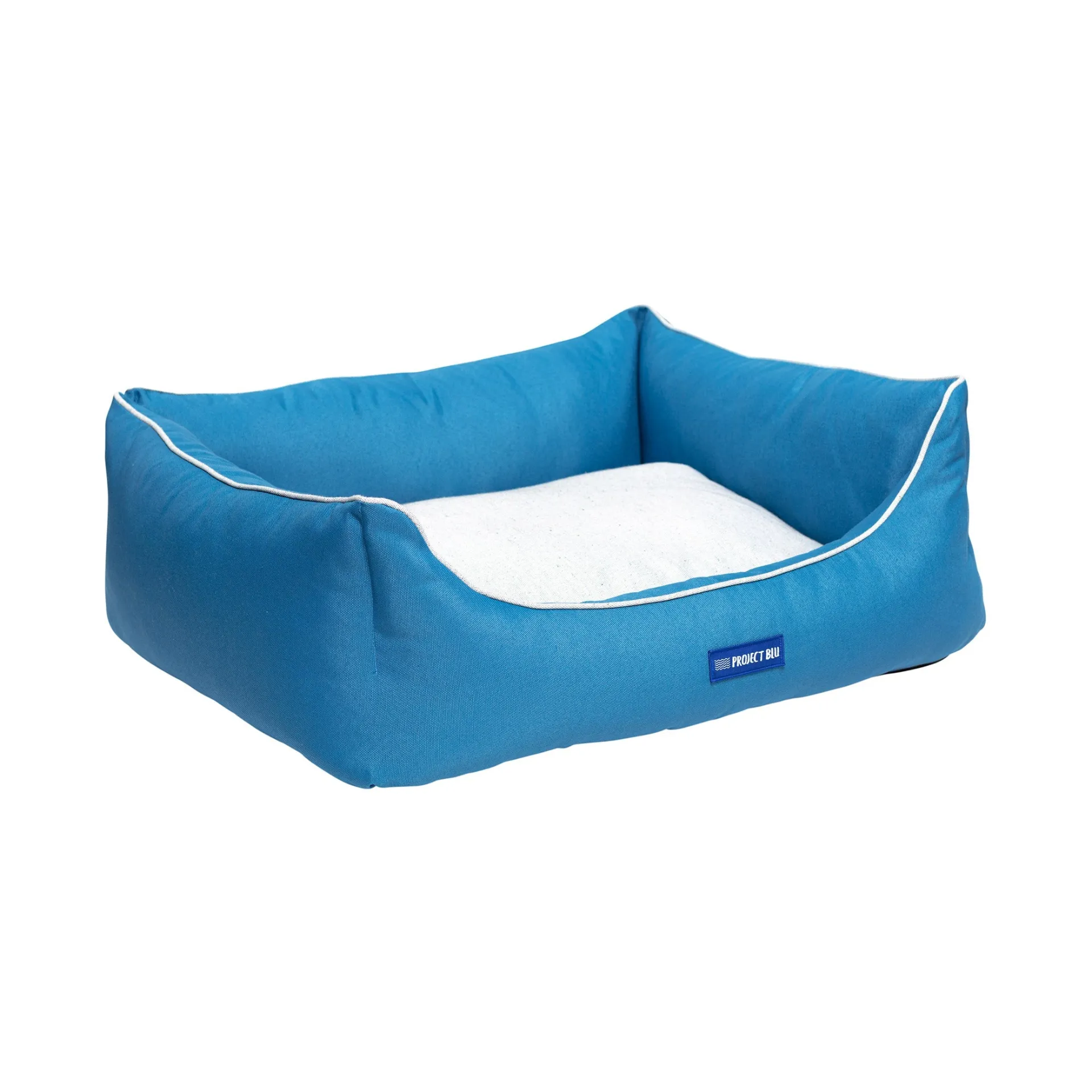 Marlin Eco-Fabric Bolster Dog Bed - Stylish and Eco-friendly