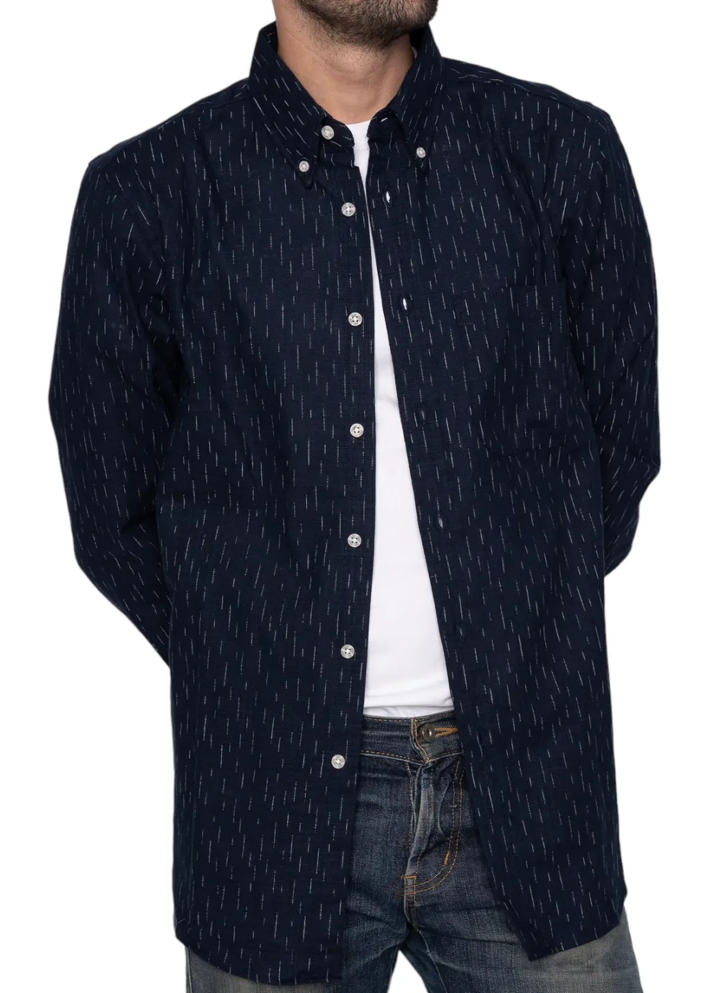 Naked & Famous Denim - Easy Shirt - Kimono Print - Rain