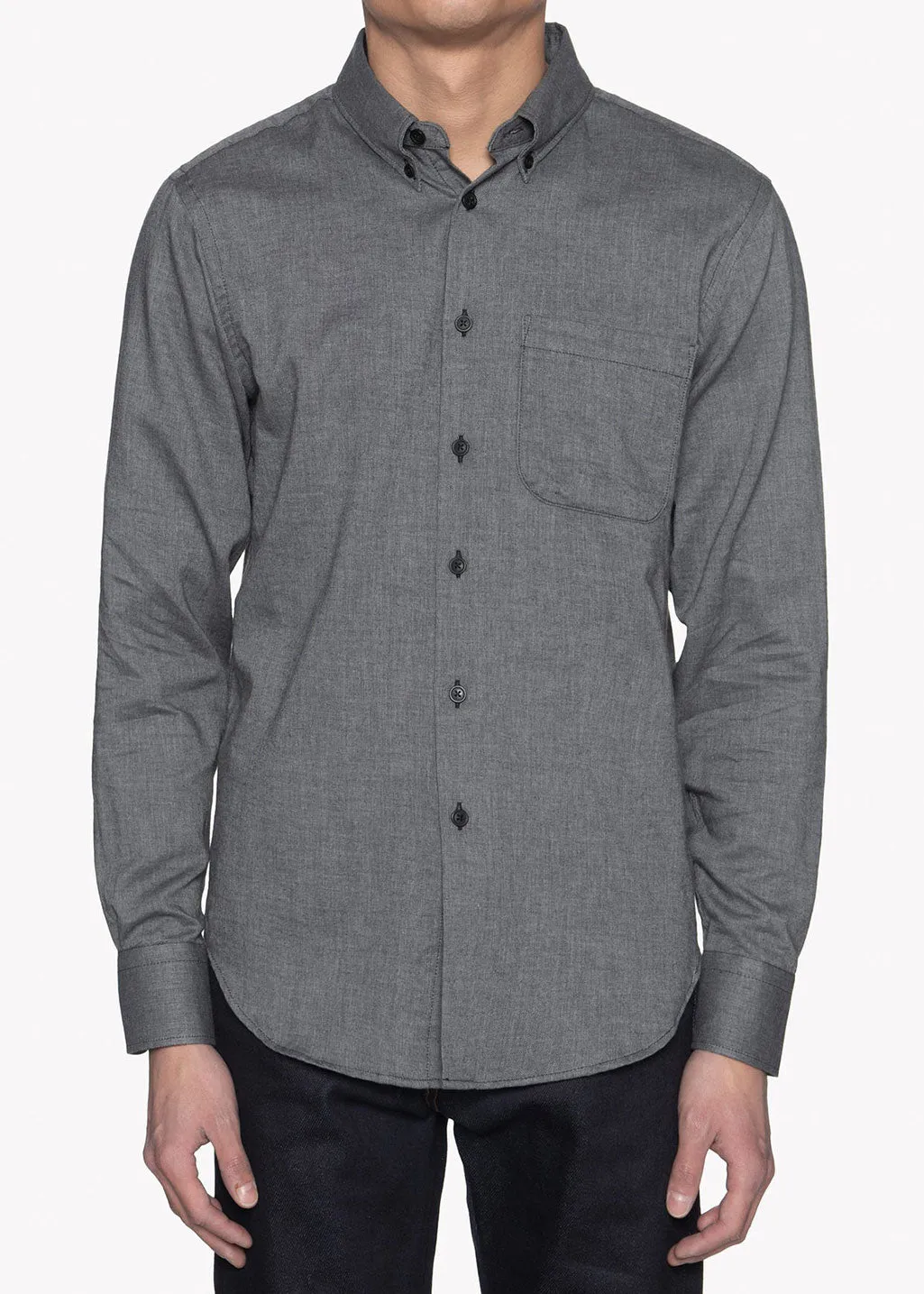 Naked & Famous Denim - Easy Shirt - Organic Cotton Twill - Black