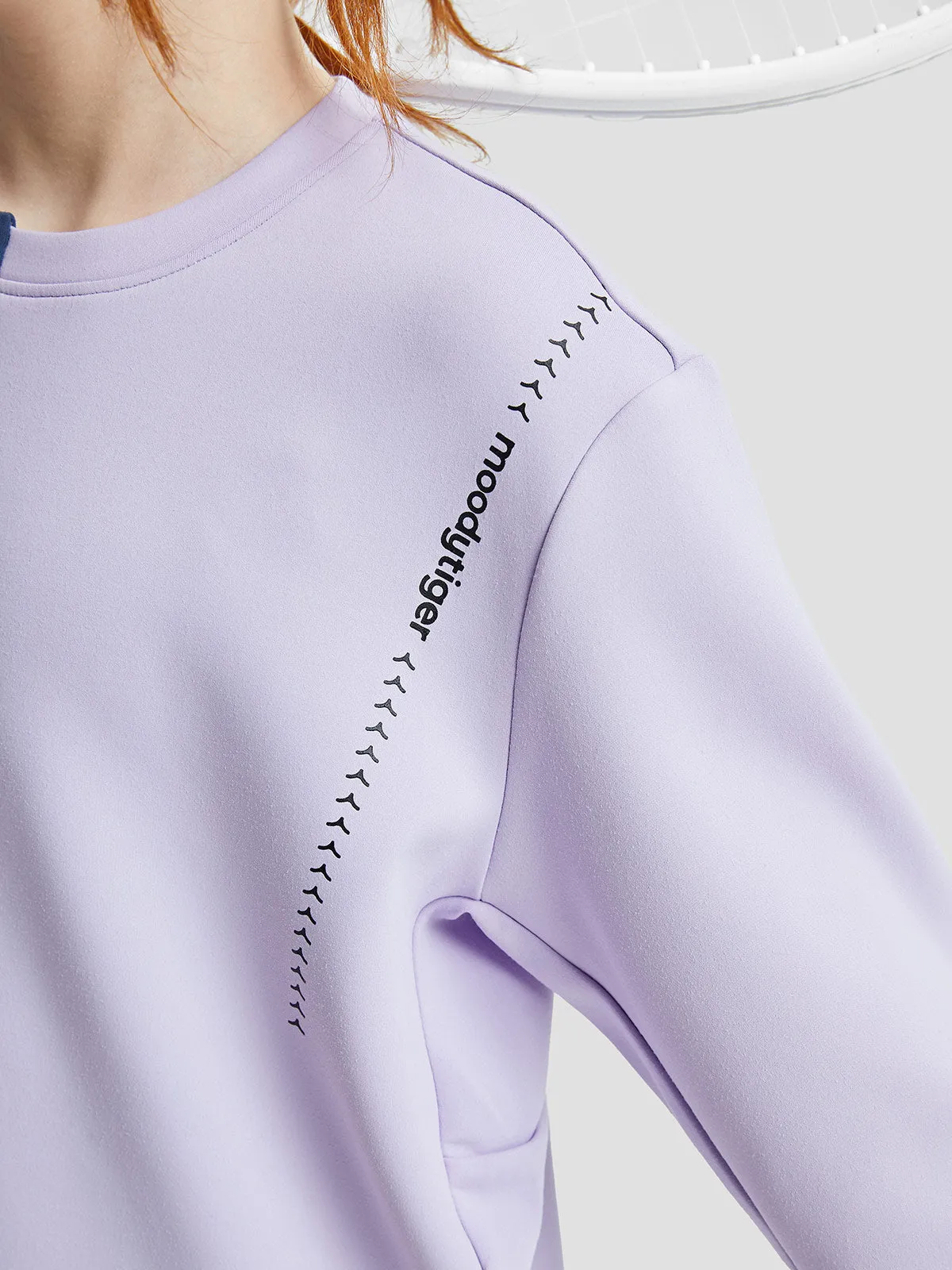 Neoprene Crewneck Sweater