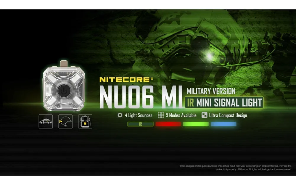 NU06 MI Red Green Blue IR Infrared Signal and Safety Light