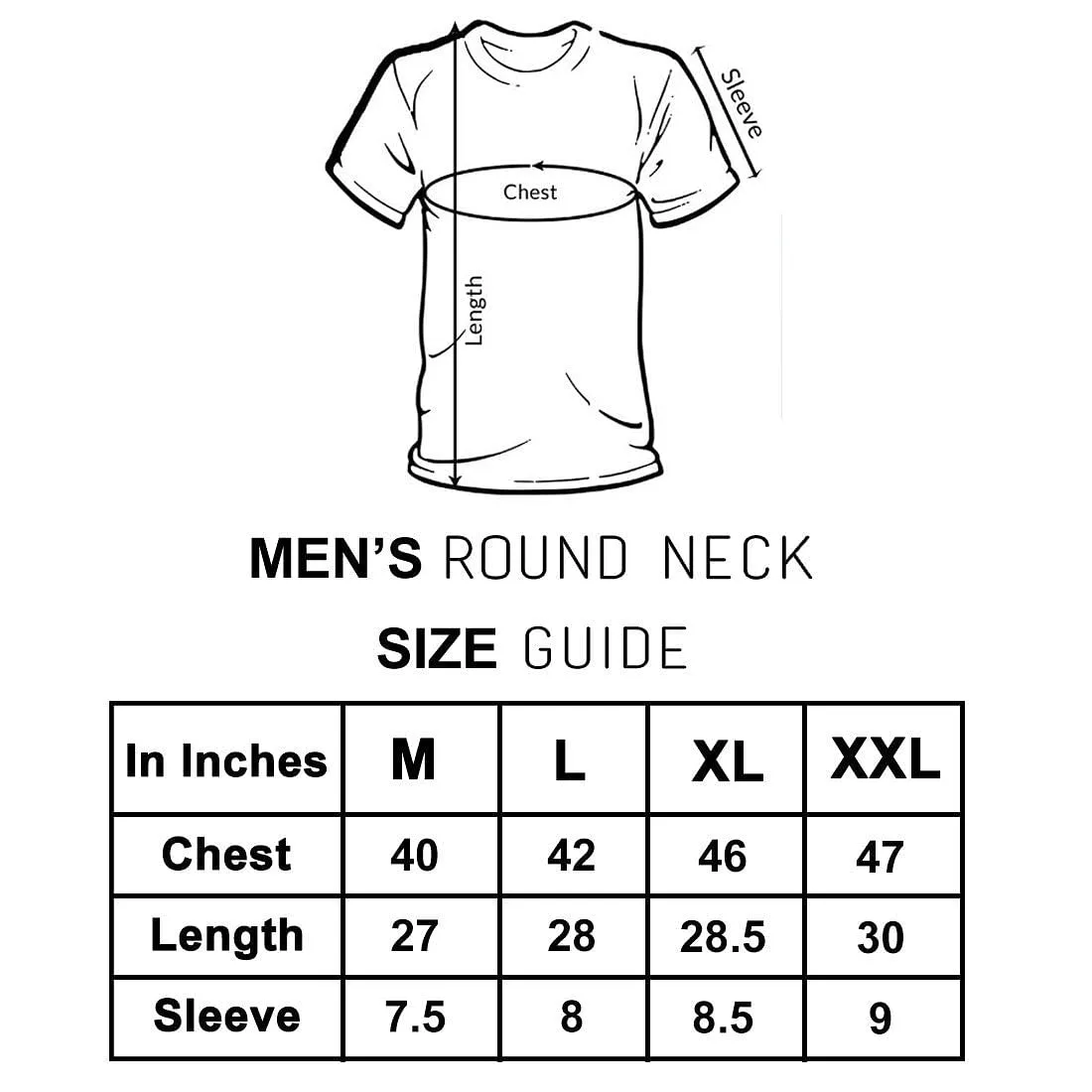 Nutcase Designer Round Neck Men's T-Shirt Wrinkle-Free Poly Cotton Tees - Take It Easy Blue