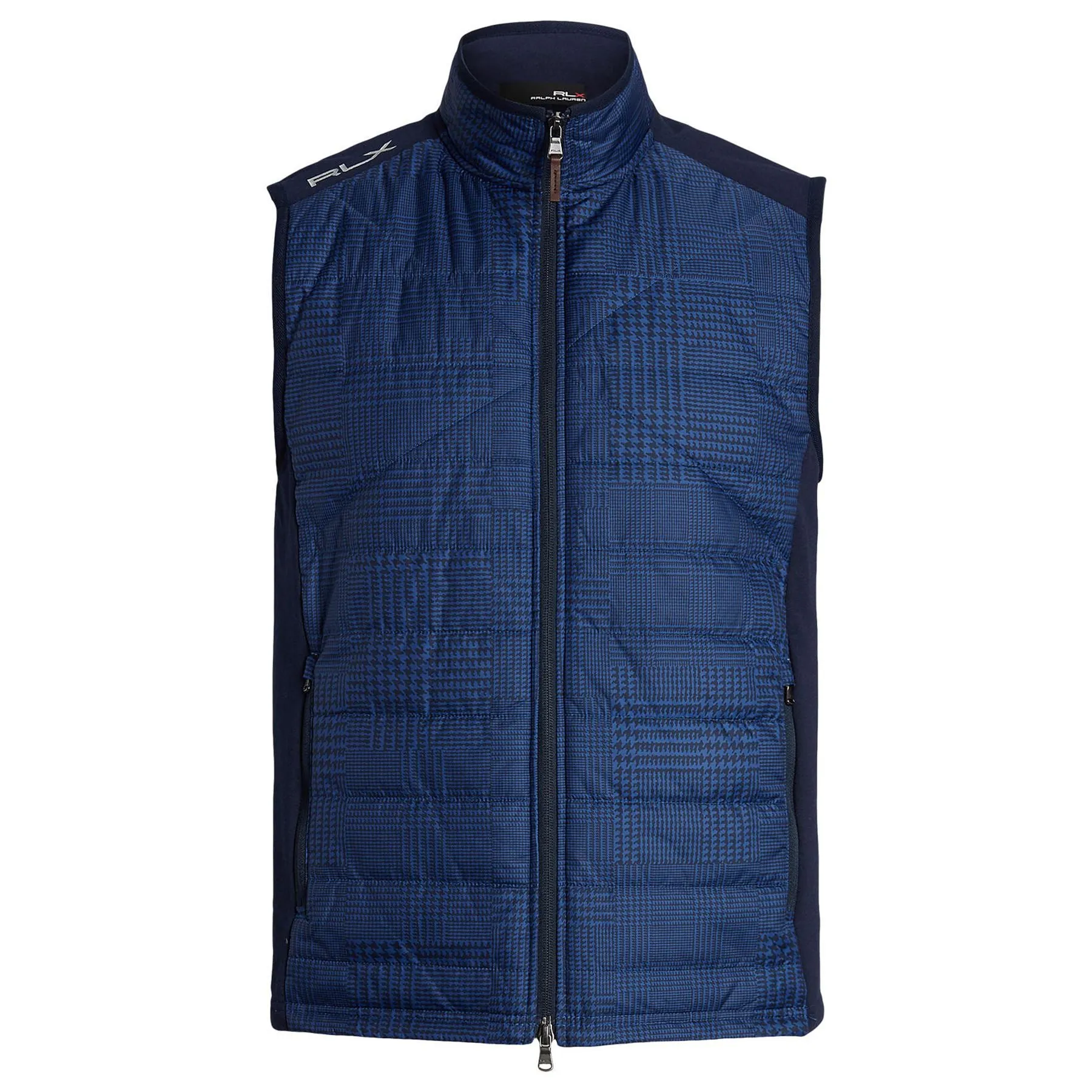 Plaid Quilted Panel Performance Vest French Nvy/Royal Nvy Glenplaid - SS23