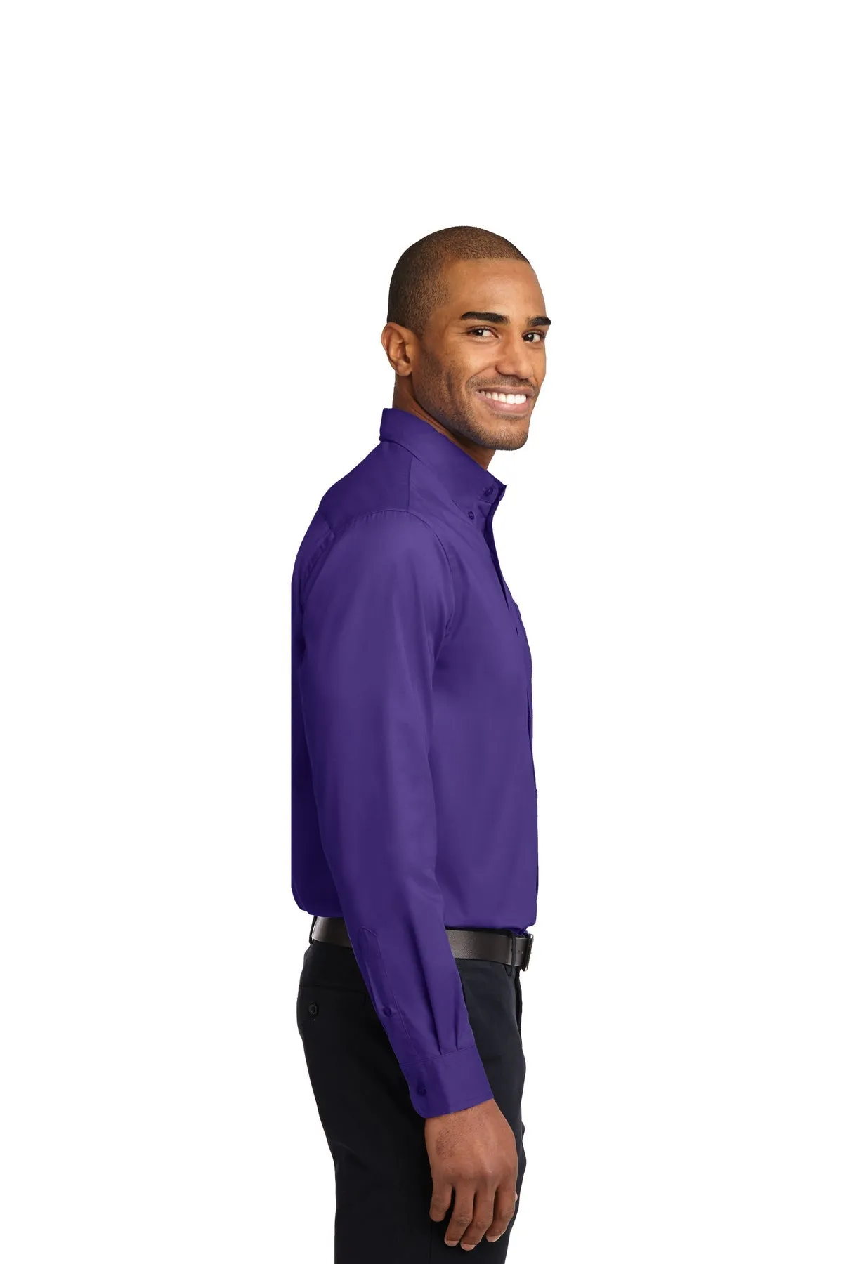 Port Authority Extended Size Easy Care Custom Shirts, Purple/Light Stone