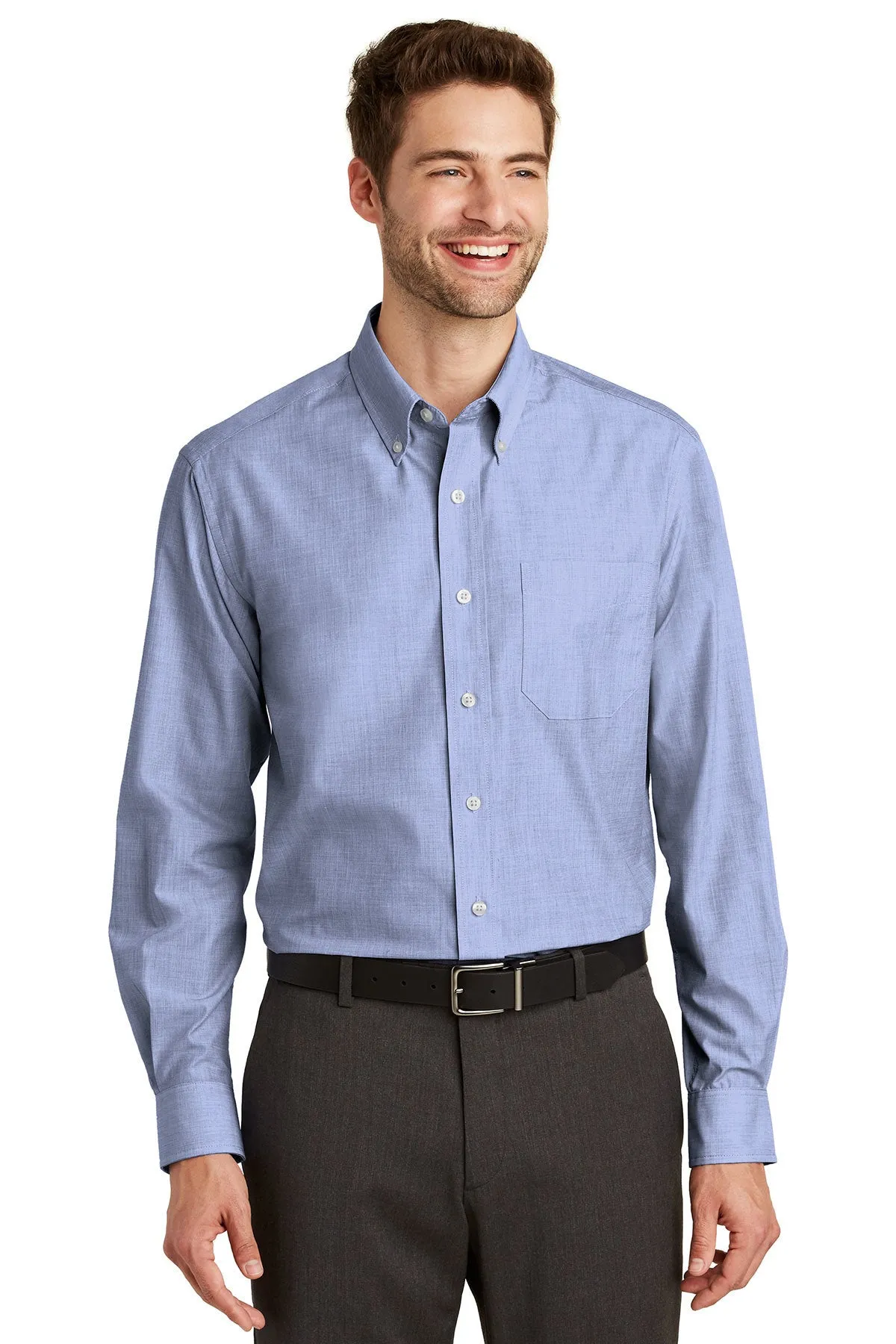 Port Authority Tall Crosshatch Easy Care Shirt