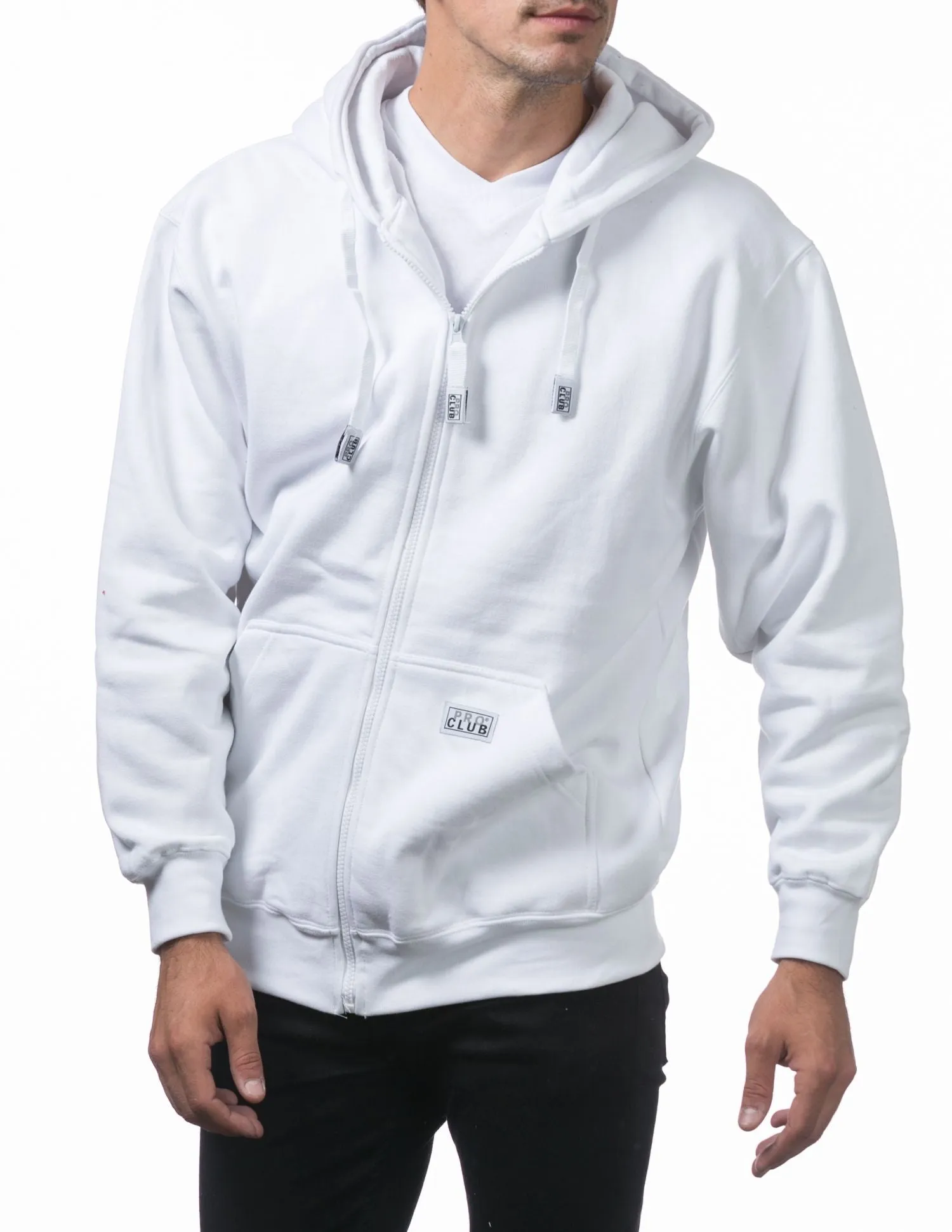 Pro Club Men's Heavyweight Full Zip Fleece Hoodie