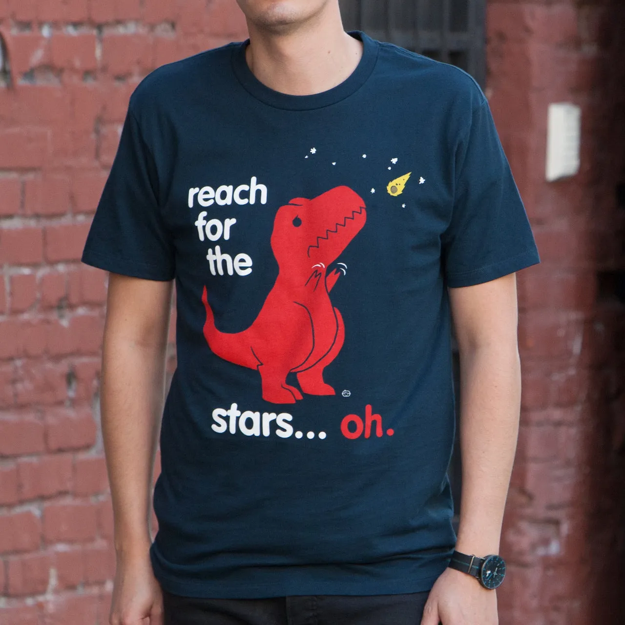 Reach For The Stars Dino Men's T-Shirt