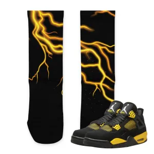 Retro 4 Thunder Socks