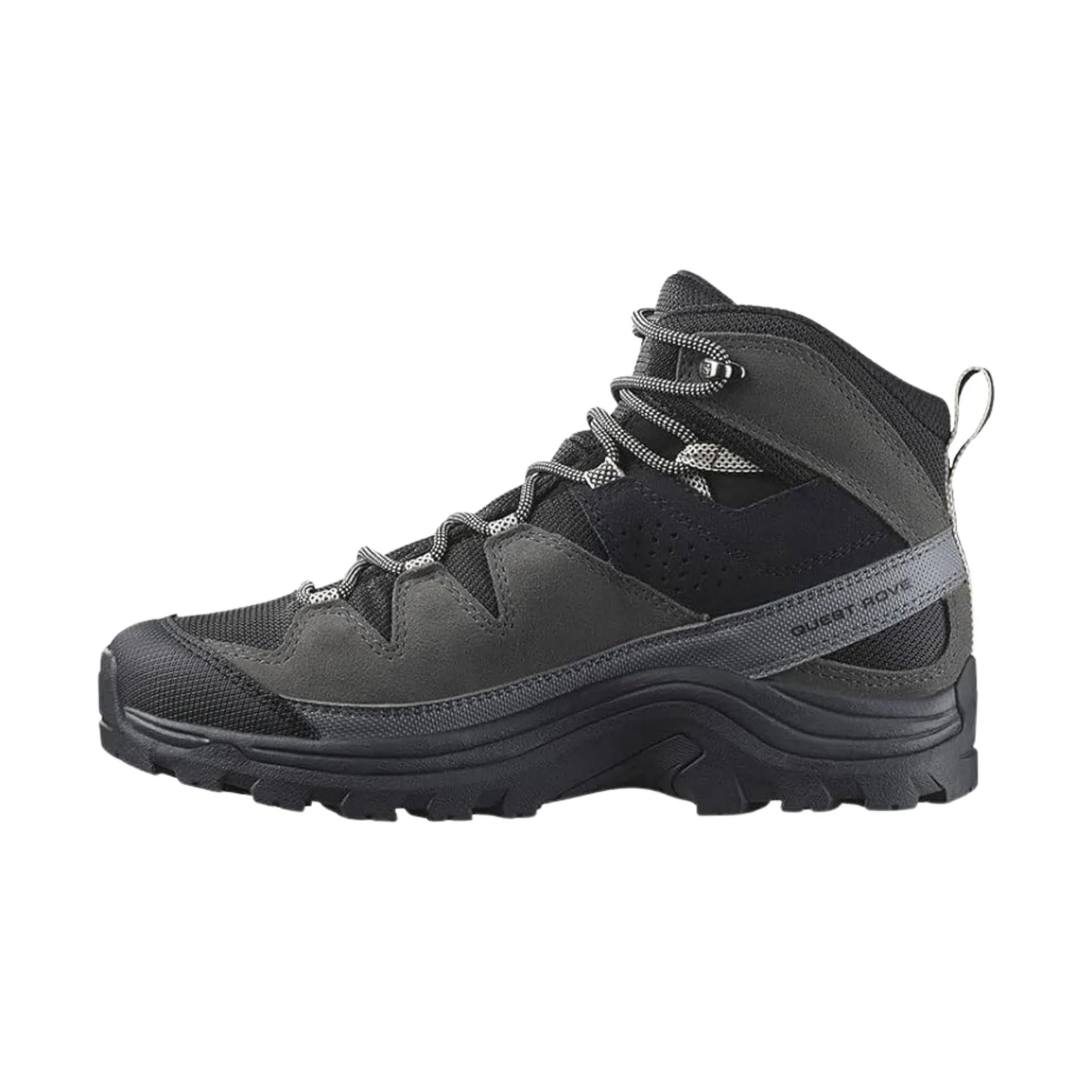 Salomon Men's Quest Rove GoreTex Leather Hiking Boots - Black/Phantom/Mgnt