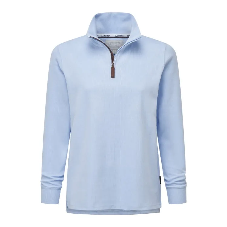 Schoffel Ladies Appletree Bay Sweater 1/4 Zip - Sky Blue