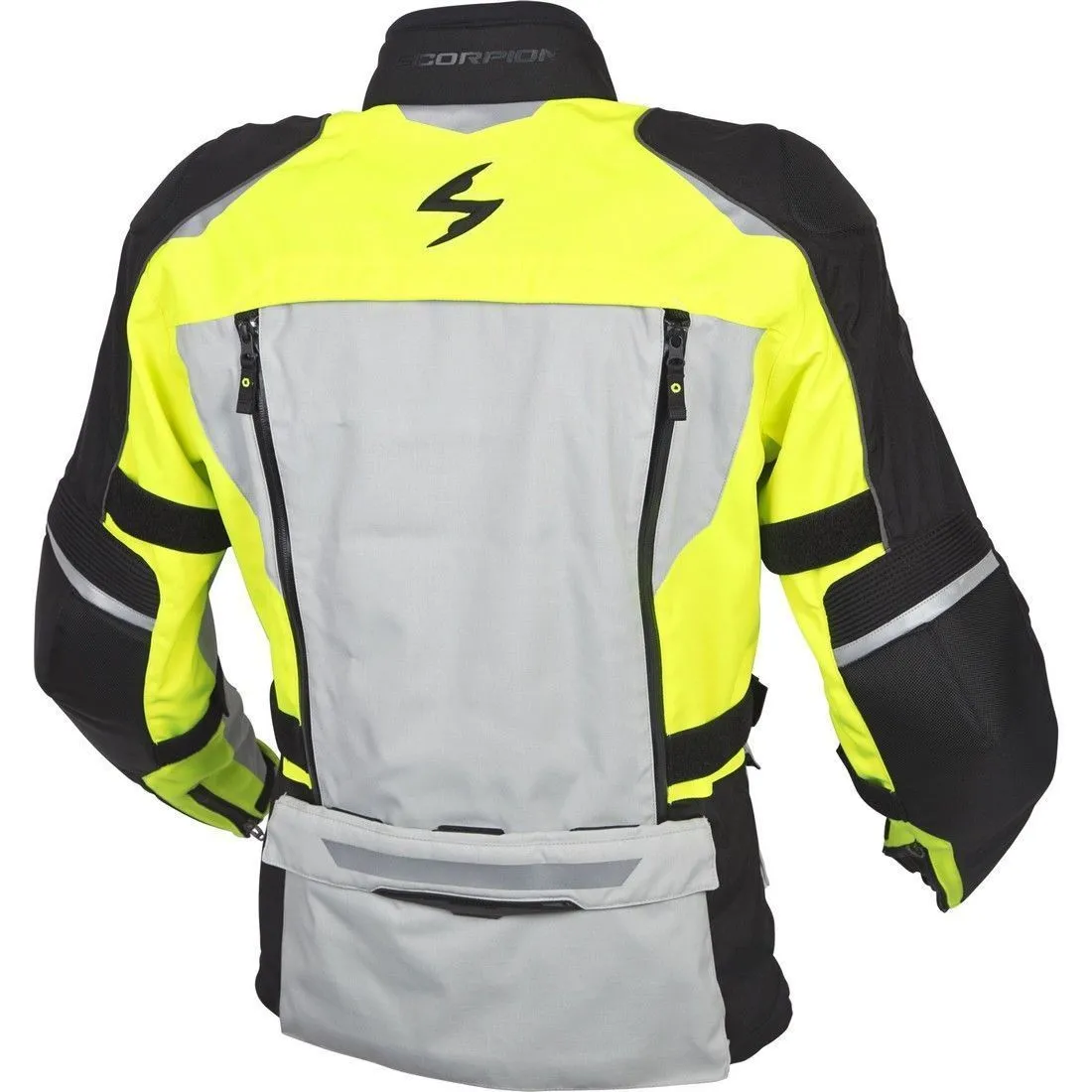 Scorpion Yosemite XDR Men's Hi-Viz Yellow Textile Jacket with Armor