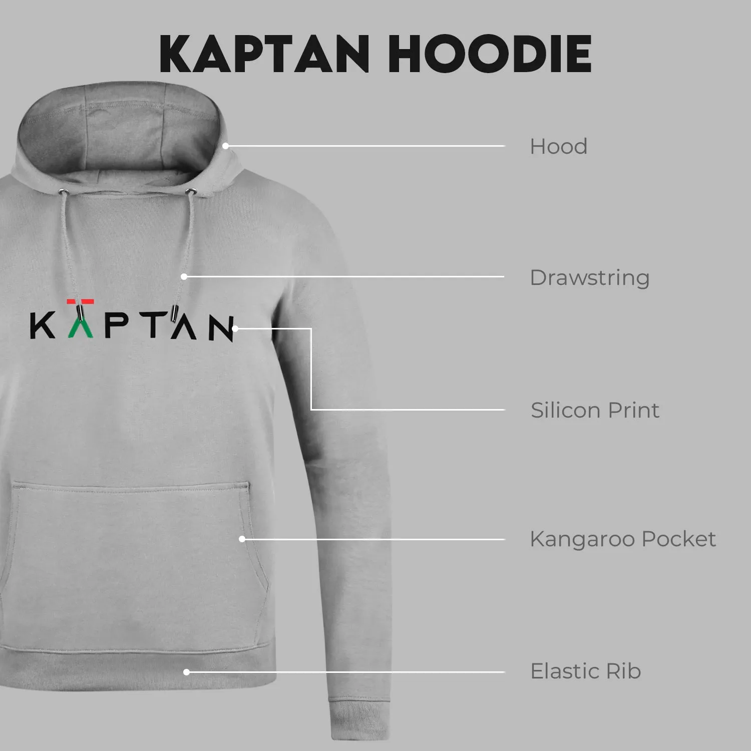 Sheffield Hoodie - Grey | Kaptan