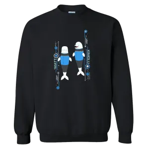 Star Trek: Lower Decks Matt & Kimolu Fleece Crewneck Sweatshirt