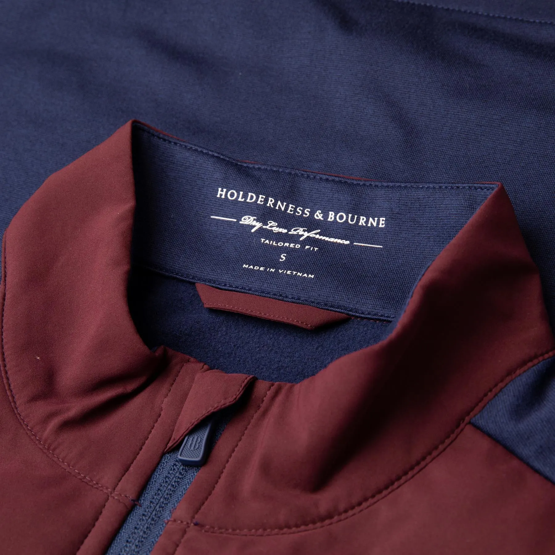 The Morris Vest Navy/Dark Claret - AW24