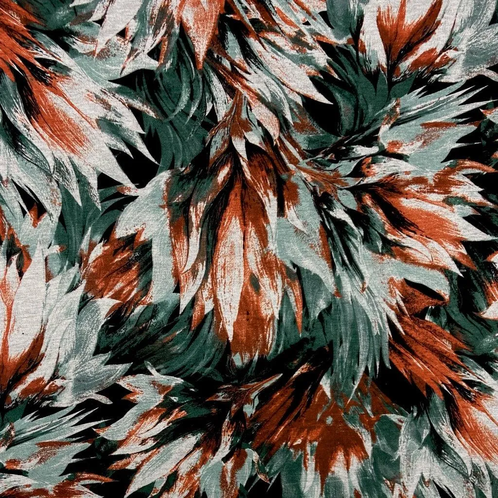 Tropical Blooms Digital Modal-Touch Jersey Fabric