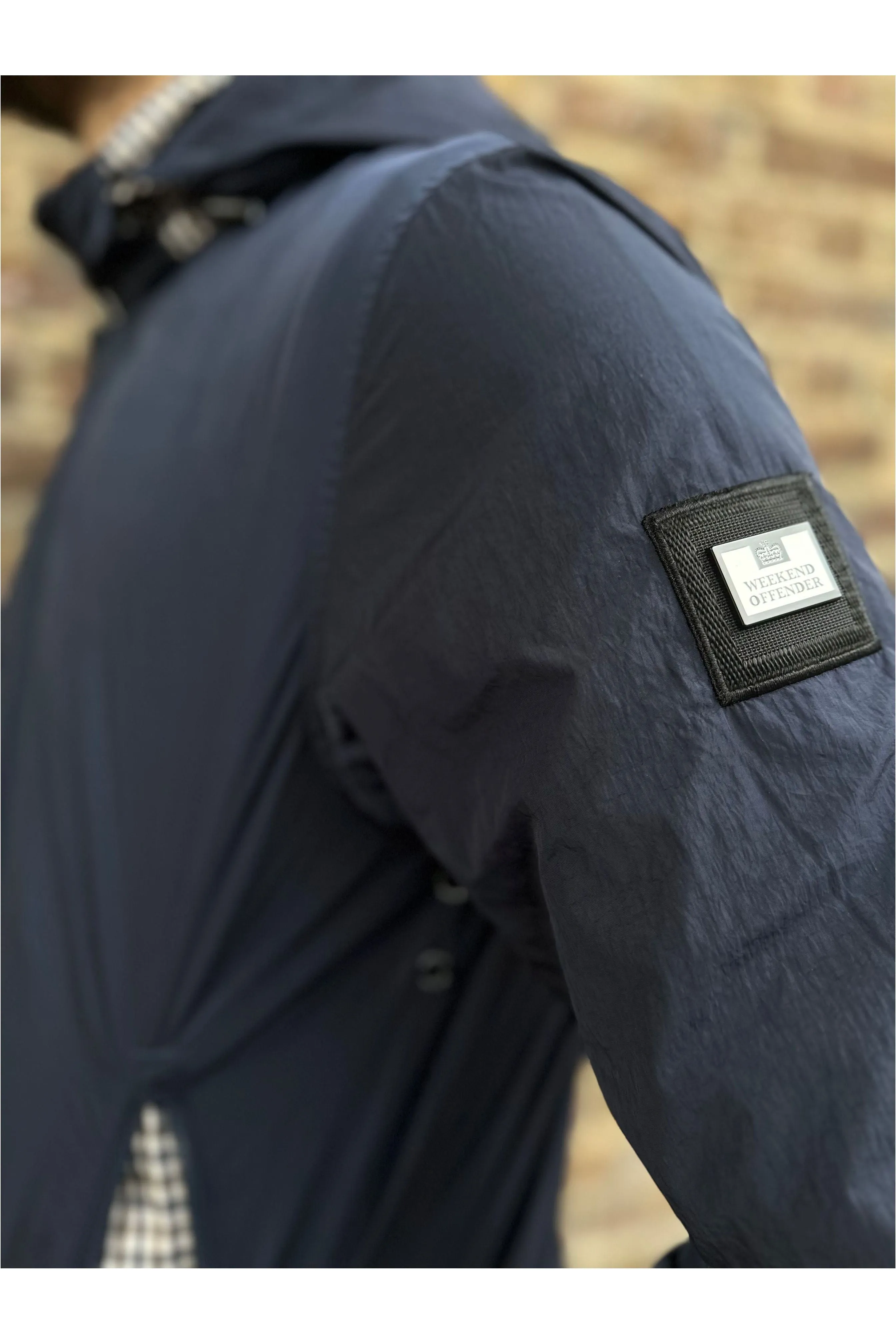 Weekend Offender - Saunders House Check / Navy - Jacket