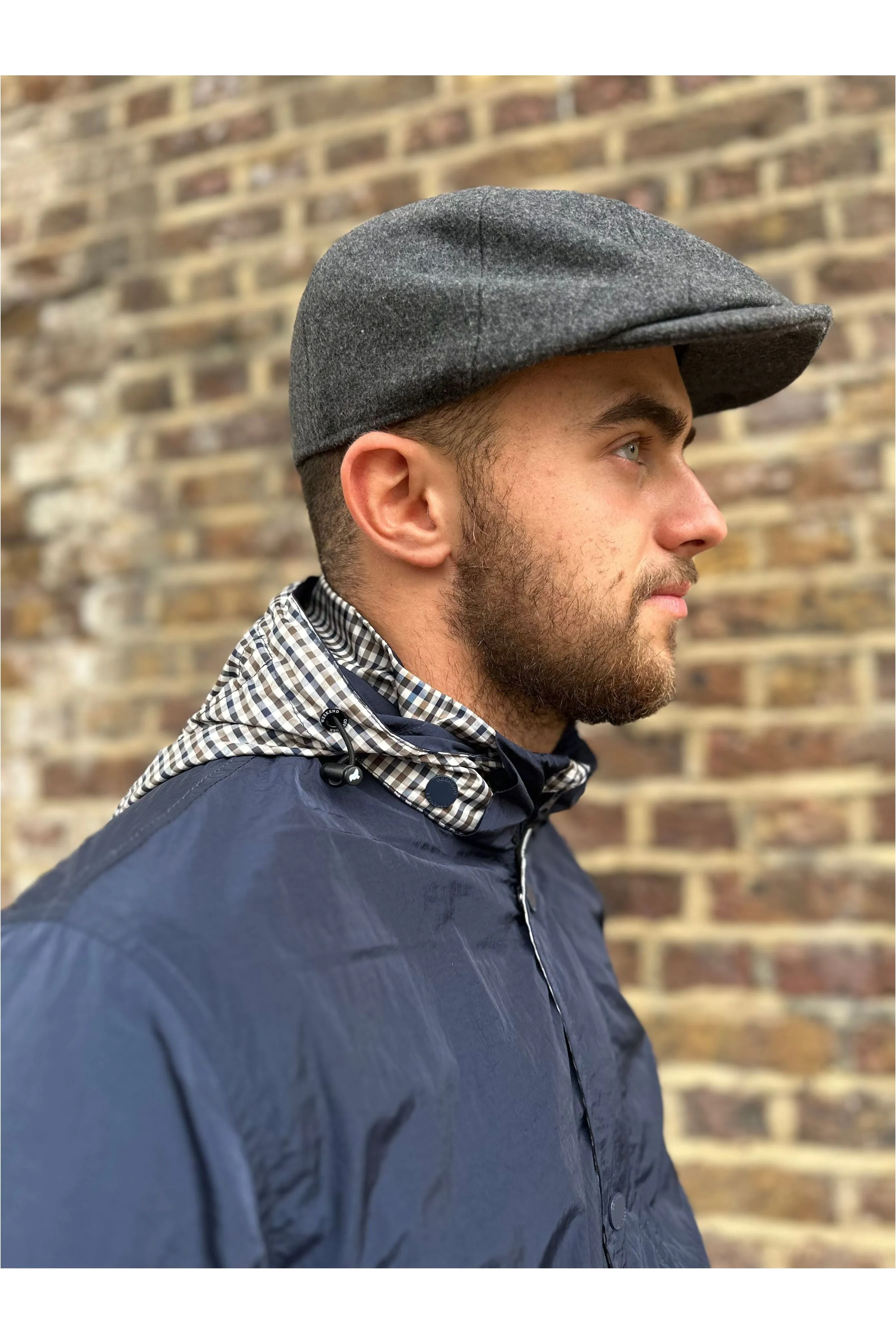 Weekend Offender - Saunders House Check / Navy - Jacket