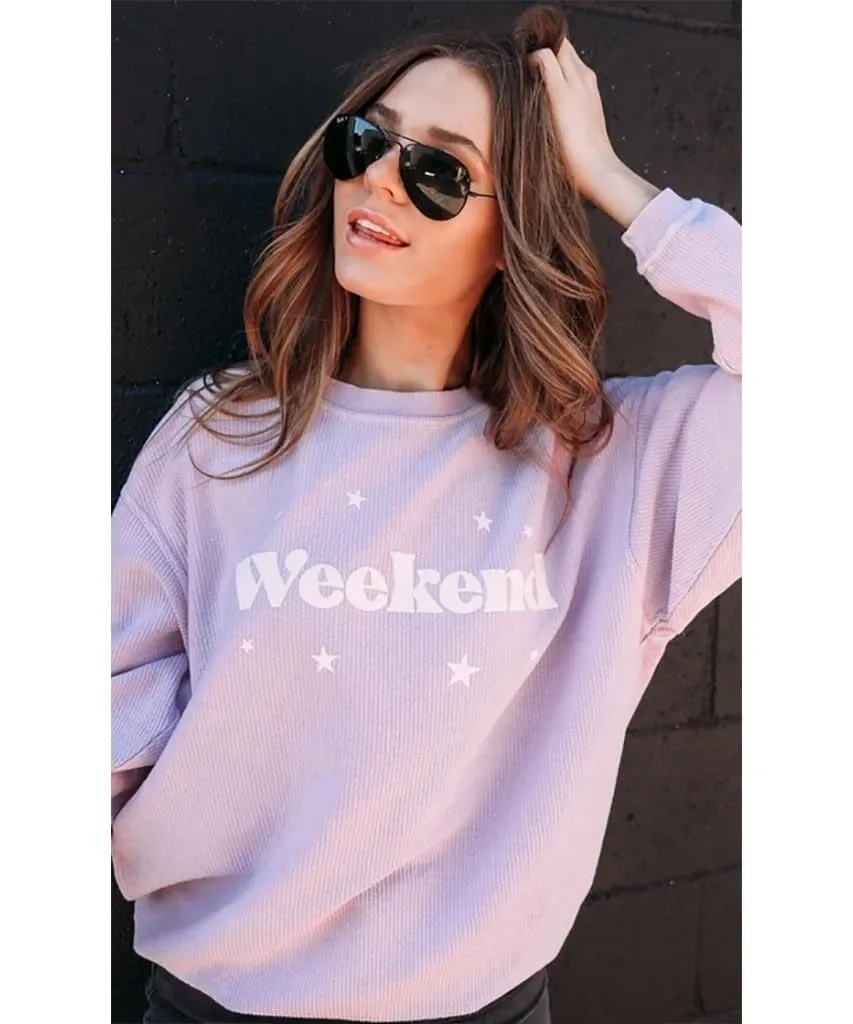 Weekends Waffle Sweatshirt