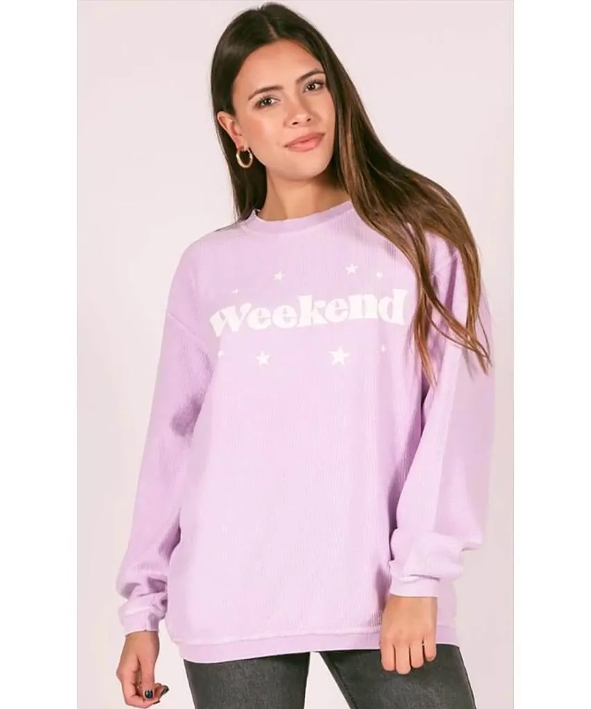 Weekends Waffle Sweatshirt