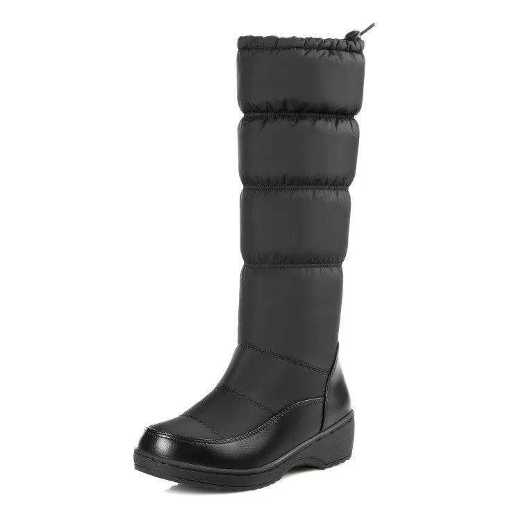 Women's Heels Waterproof Winter Down Mid Calf Snow Boots