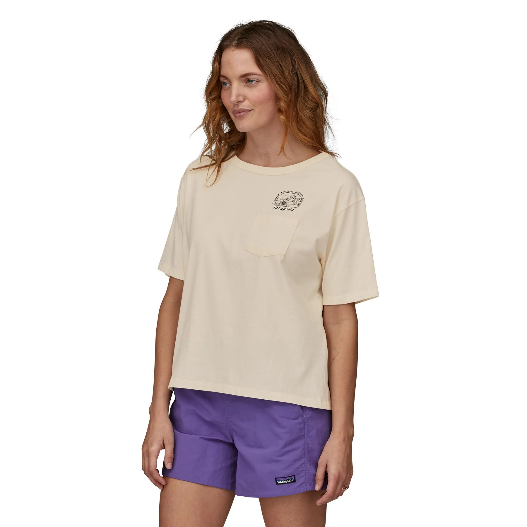 Womens Lost and Found Organic Easy Cut Pocket Tee - Sale