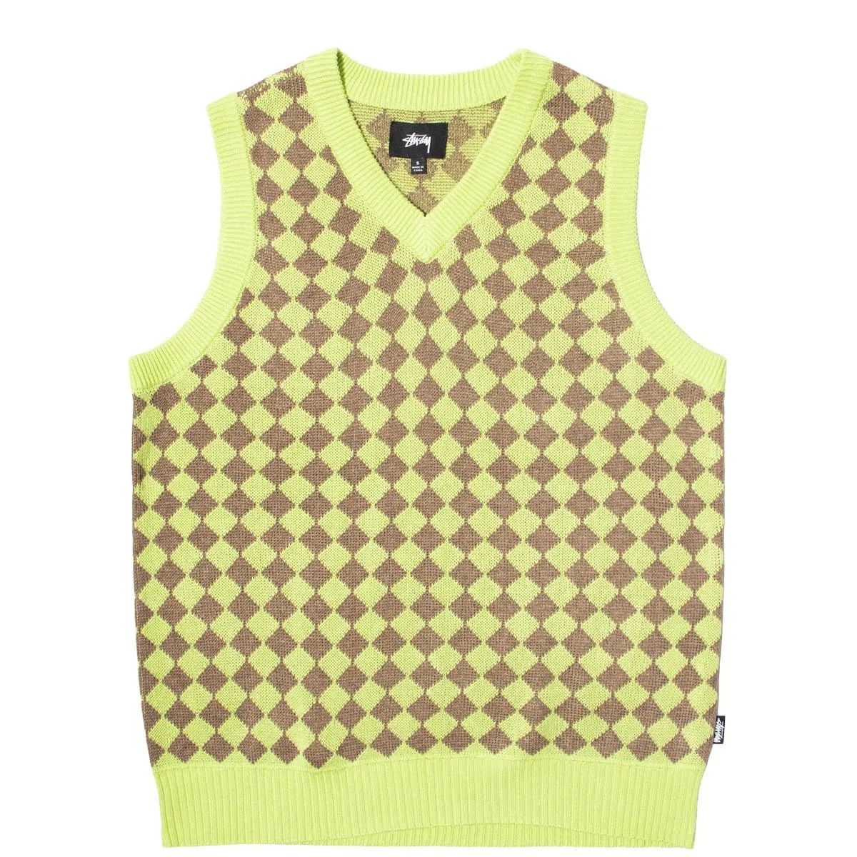 WOMEN'S MELANGE CHECKER SWEATER VEST