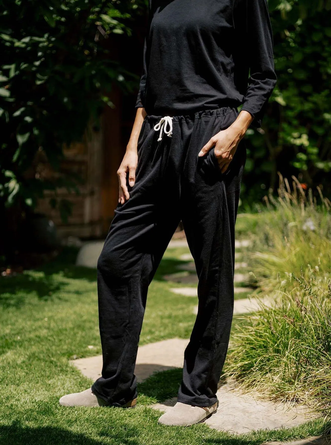 Women's Organic Lounge Pants - Black